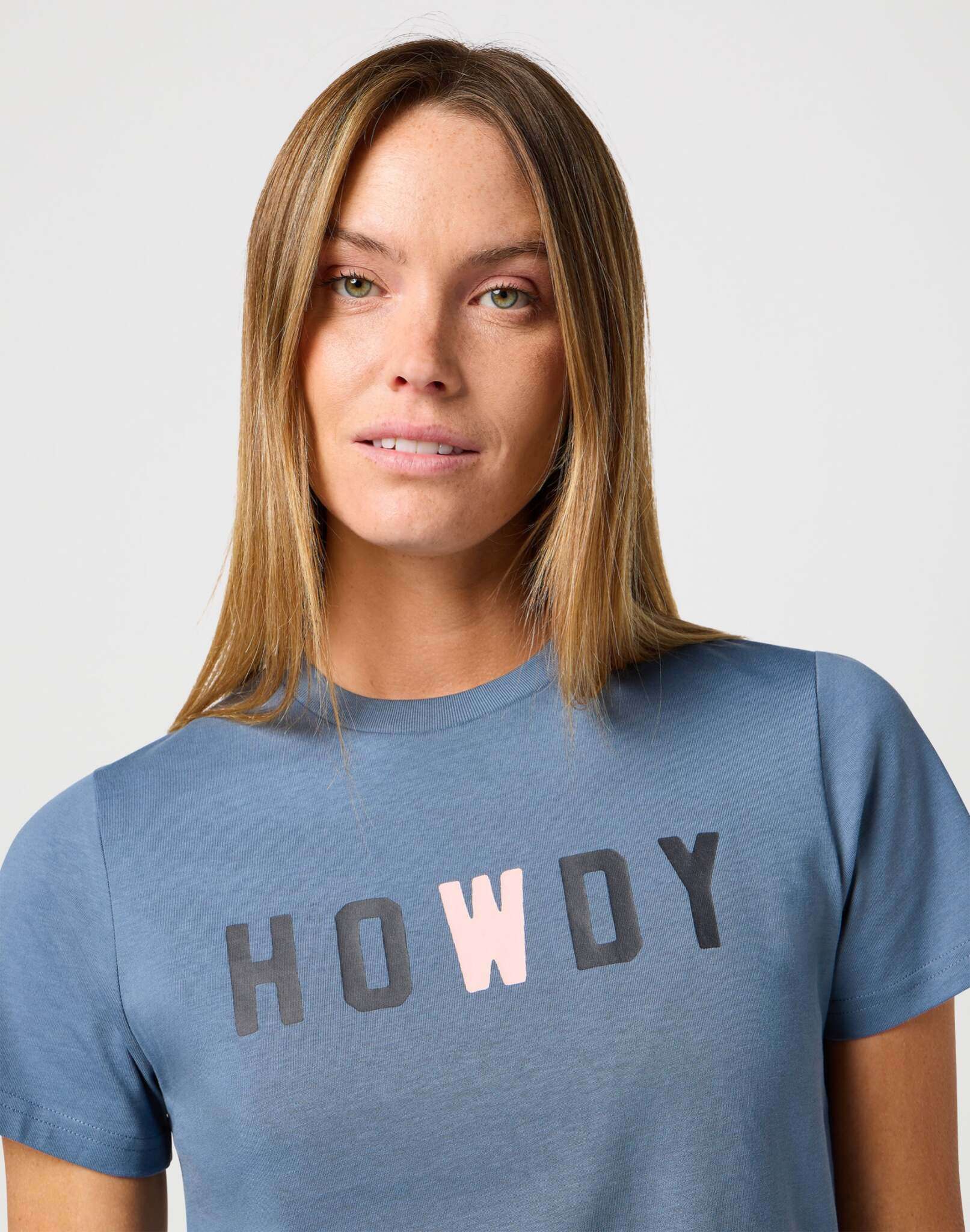 Maglietta grafica in blu polvere Magliette Wrangler