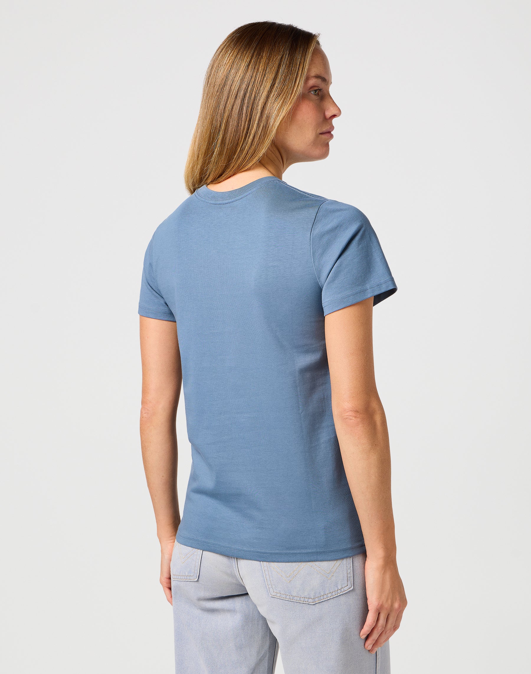 Maglietta grafica in blu polvere Magliette Wrangler