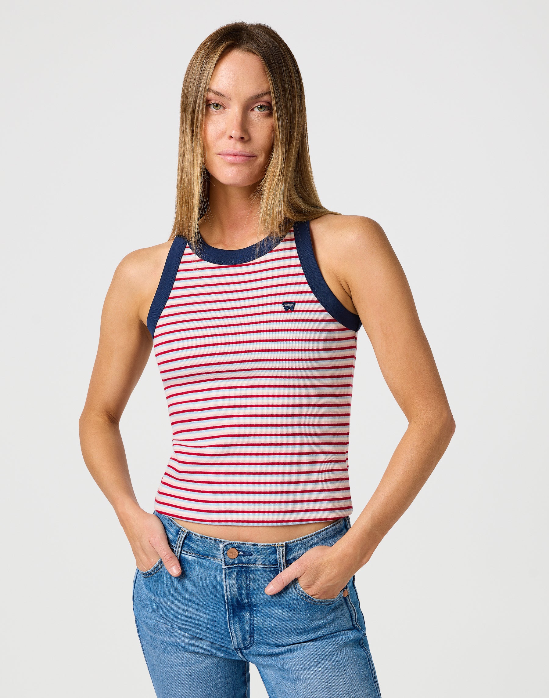 Canotta Ringer in Chilli T-Shirt Wrangler