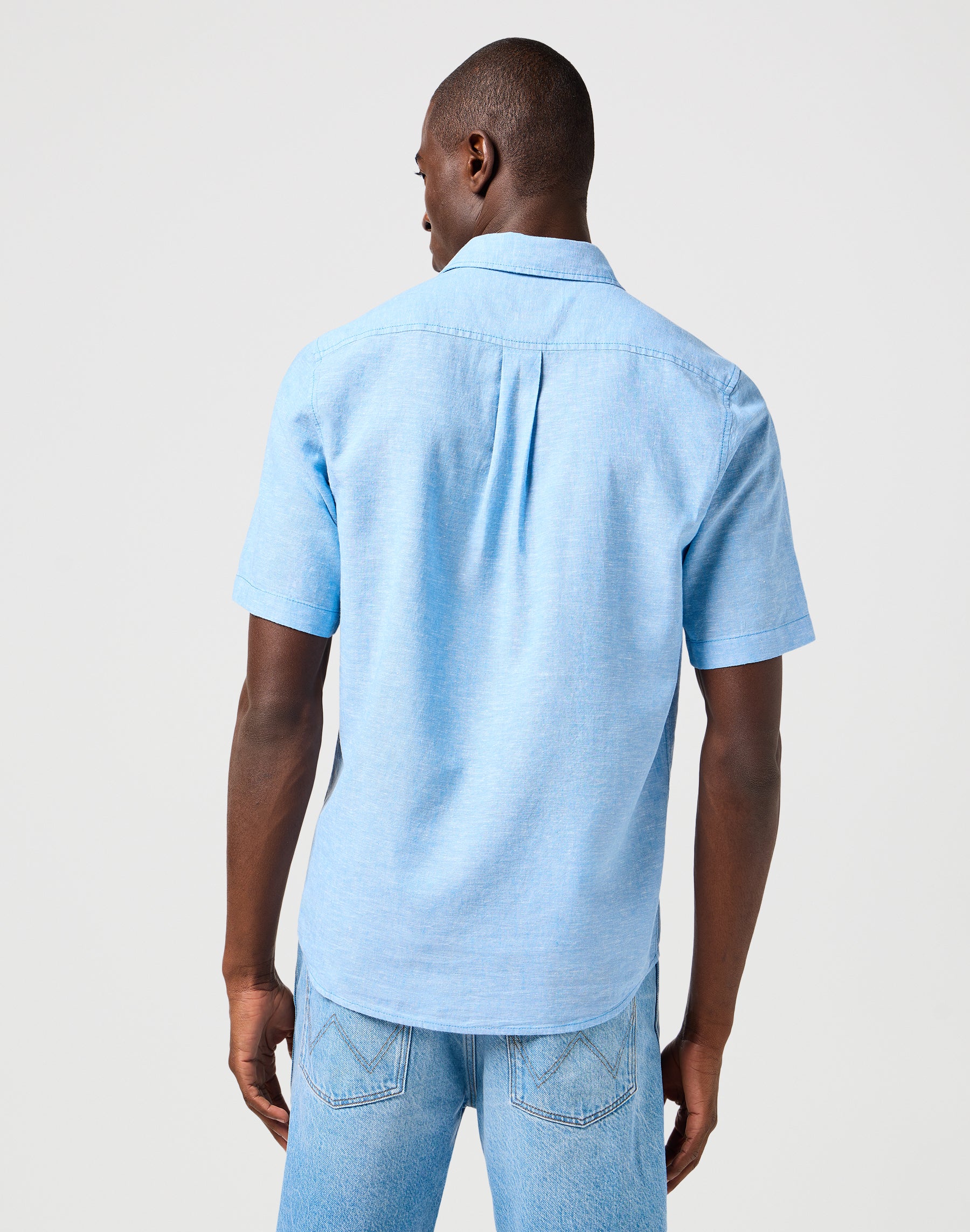 Camicia Ss 1 Pkt in Pacific Blue Camicie Wrangler