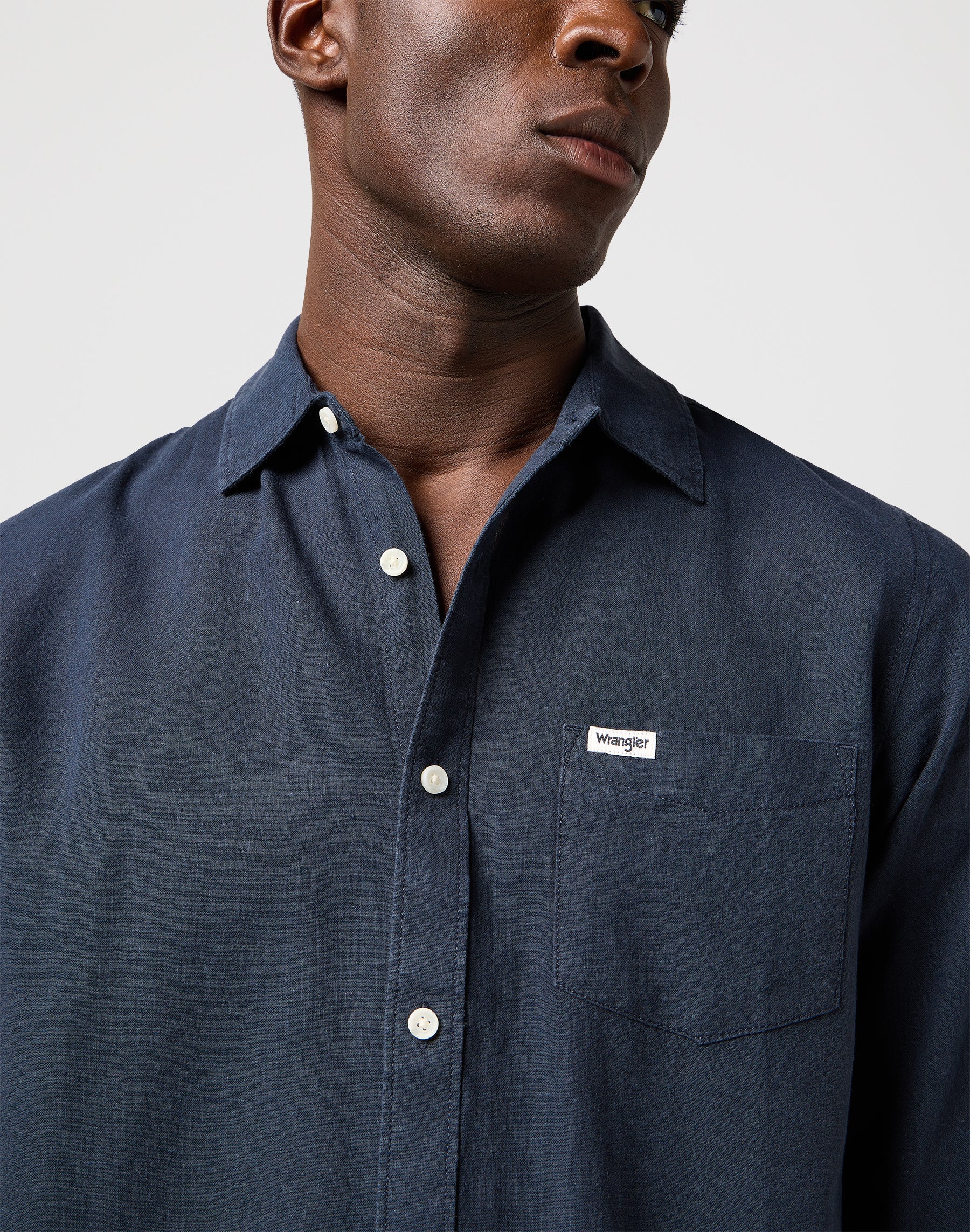 Camicia da 1 pkt in camicie Wrangler Navy scuro