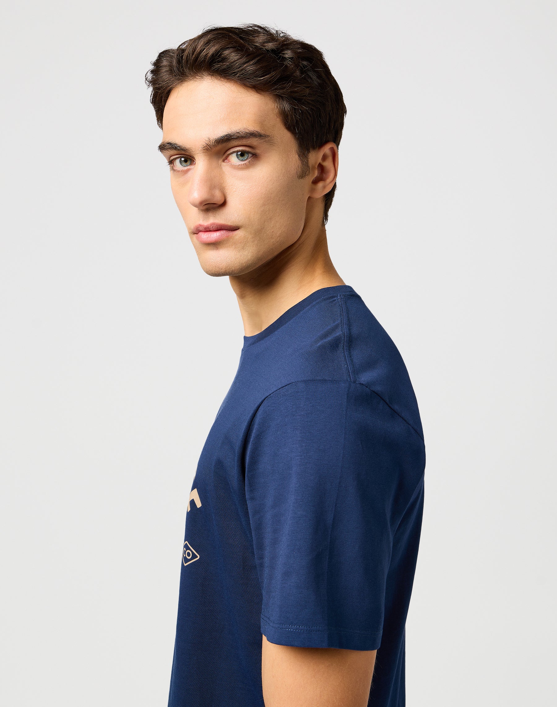 Americana Tee in Navy Magliette Wrangler