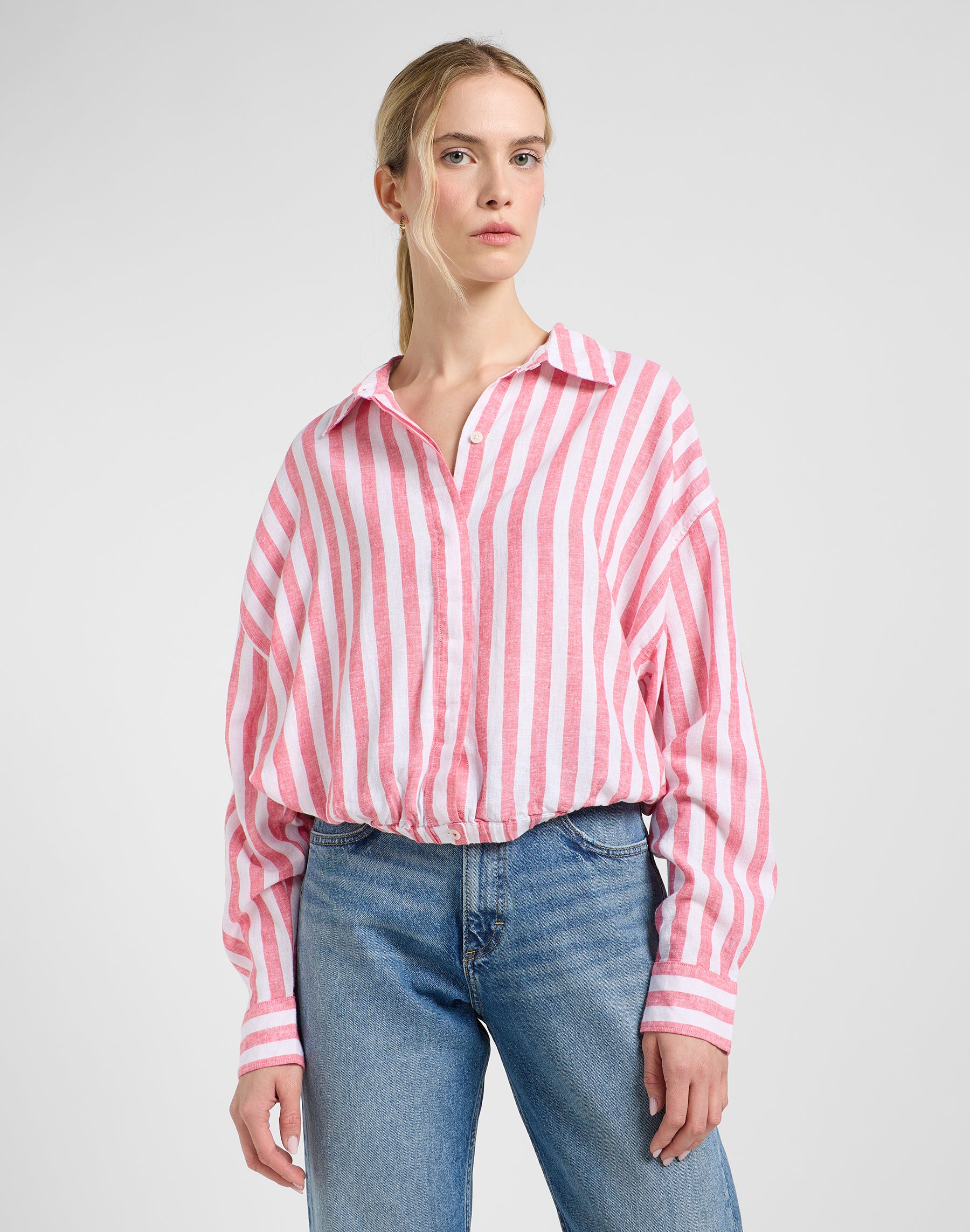 Camicia elasticizzata in litchi Camicie da sole Lee