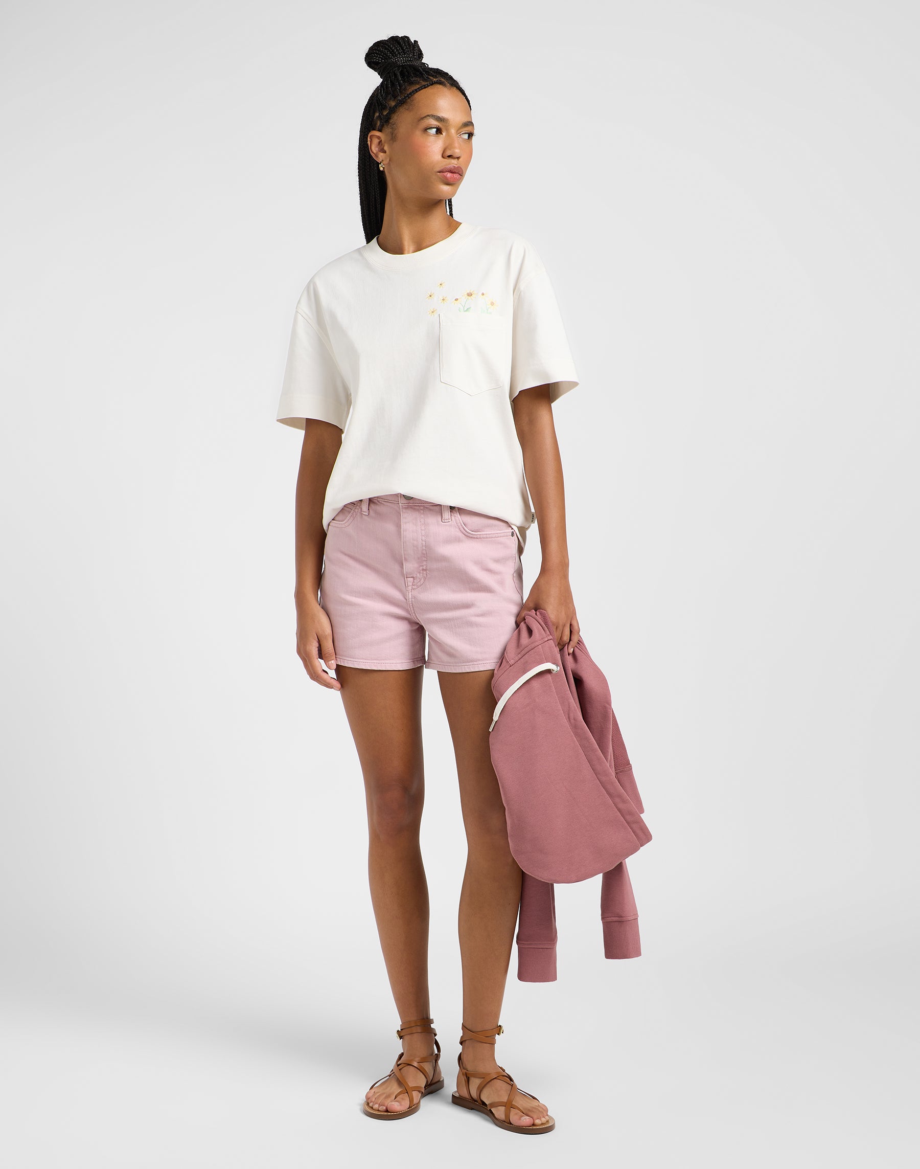 Carol Short in Soft Mauve Shorts Lee