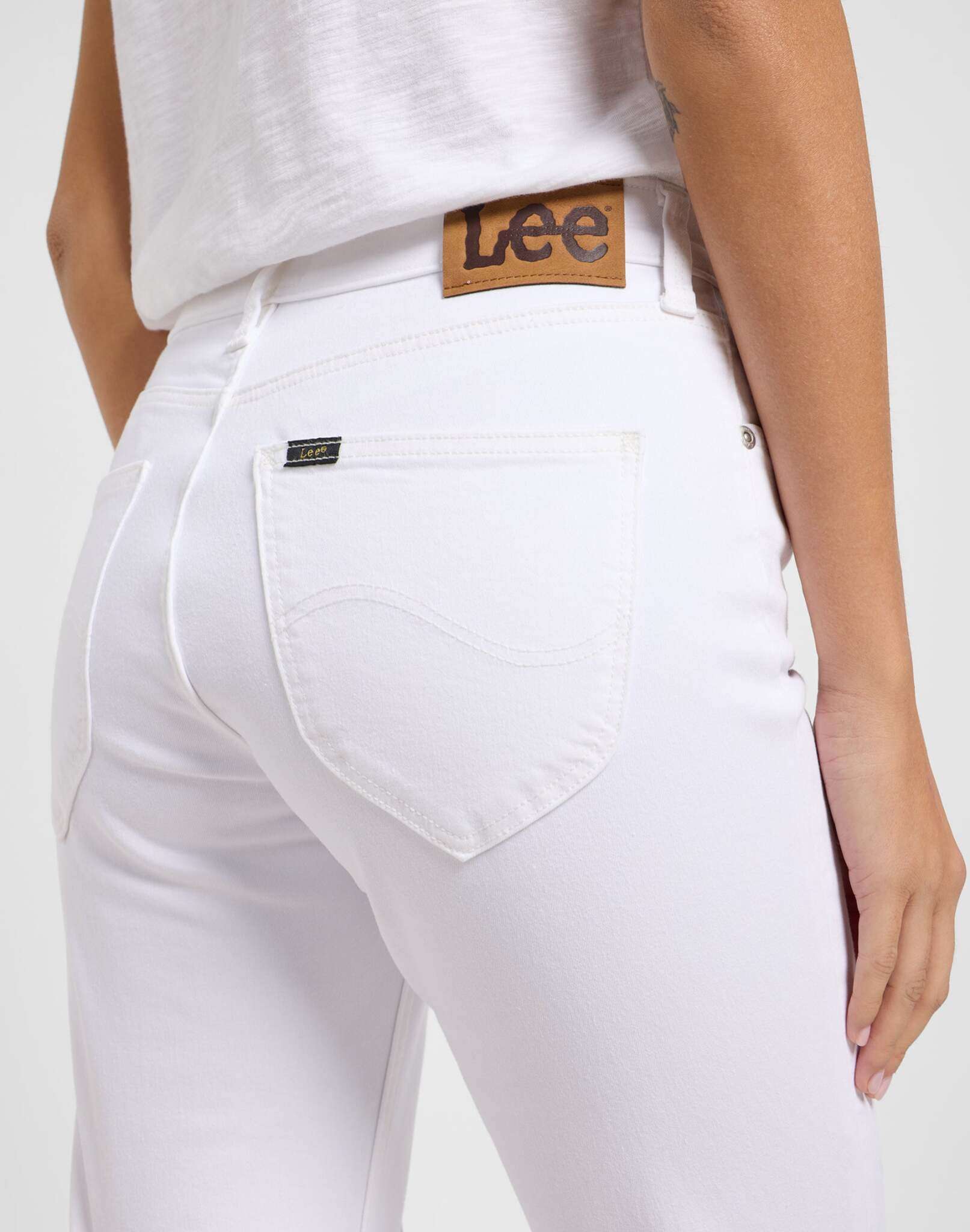 Marion Straight in jeans bianco brillante Lee