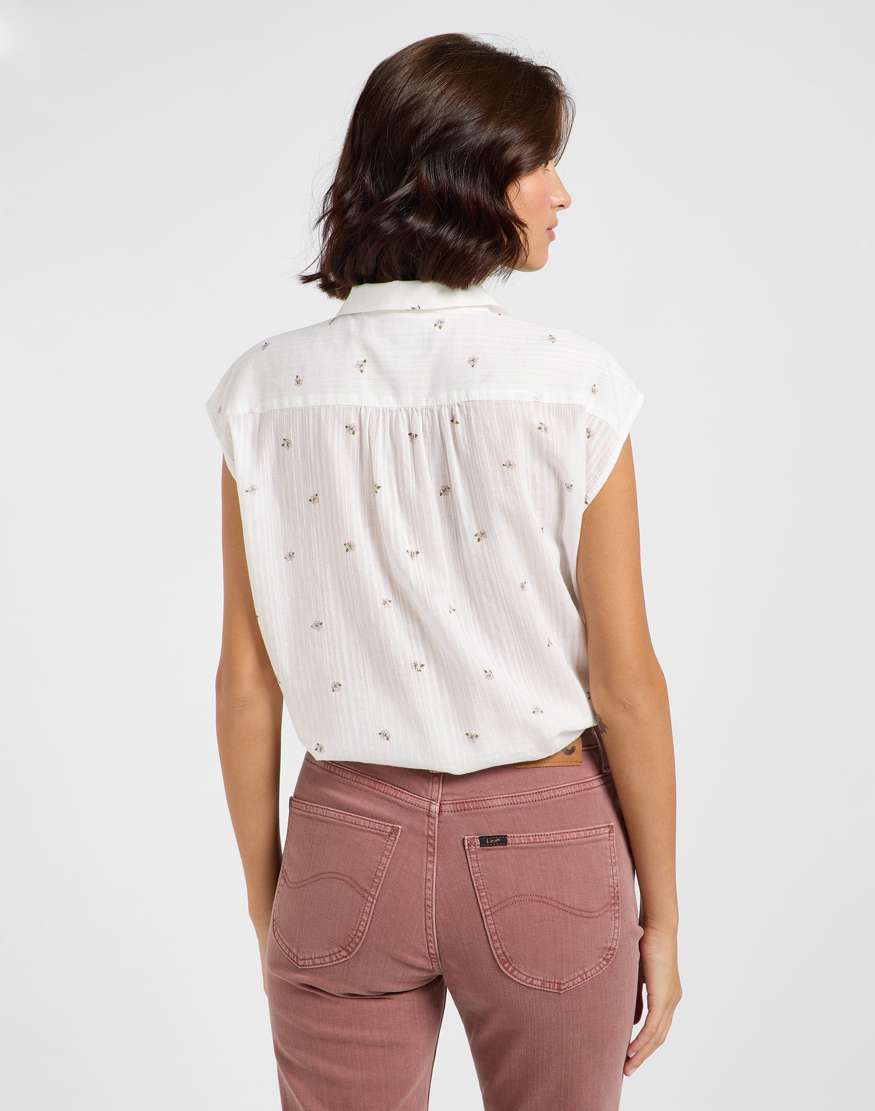 Camicia con maniche a cappuccio in Grove Floral Shirts Lee