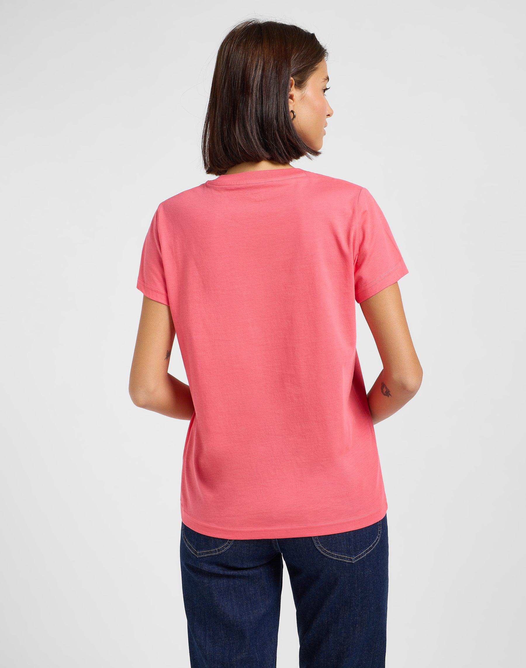 Maglietta con logo piccolo in Lychee T-Shirts Lee