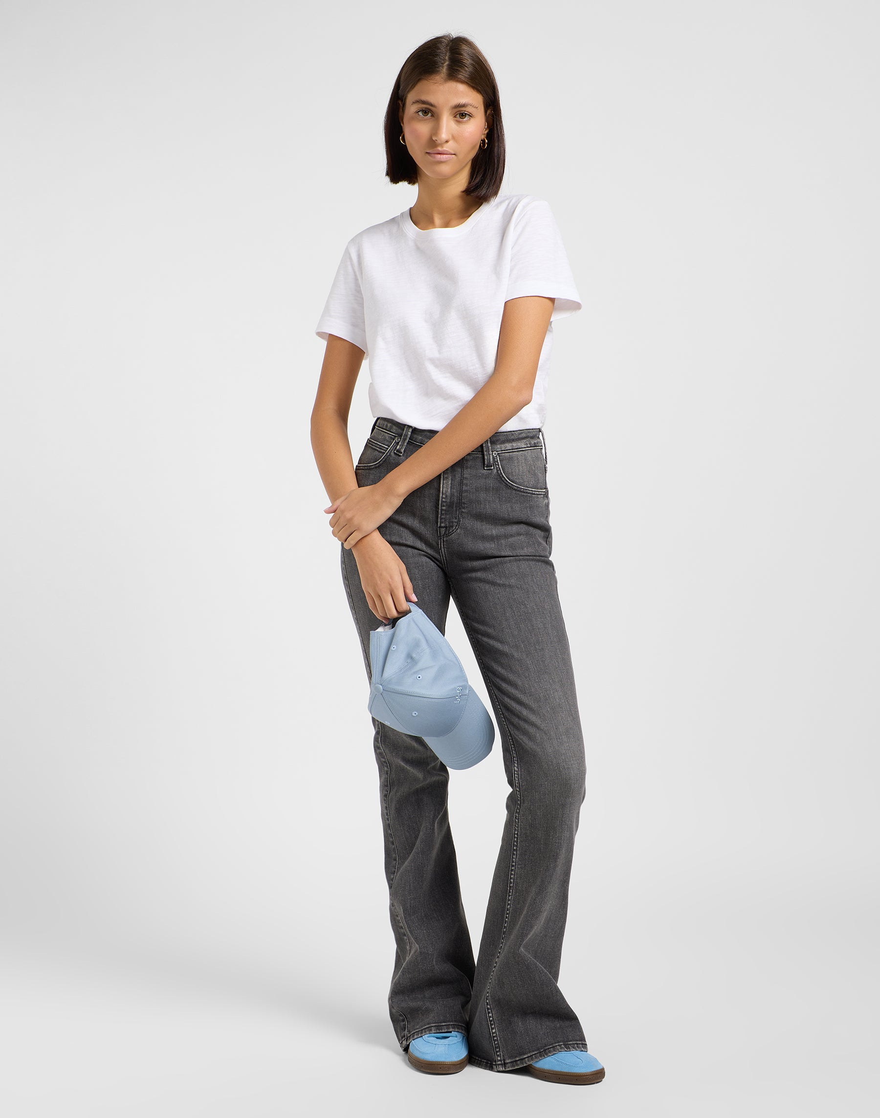 Breese in jeans sbiaditi Lee