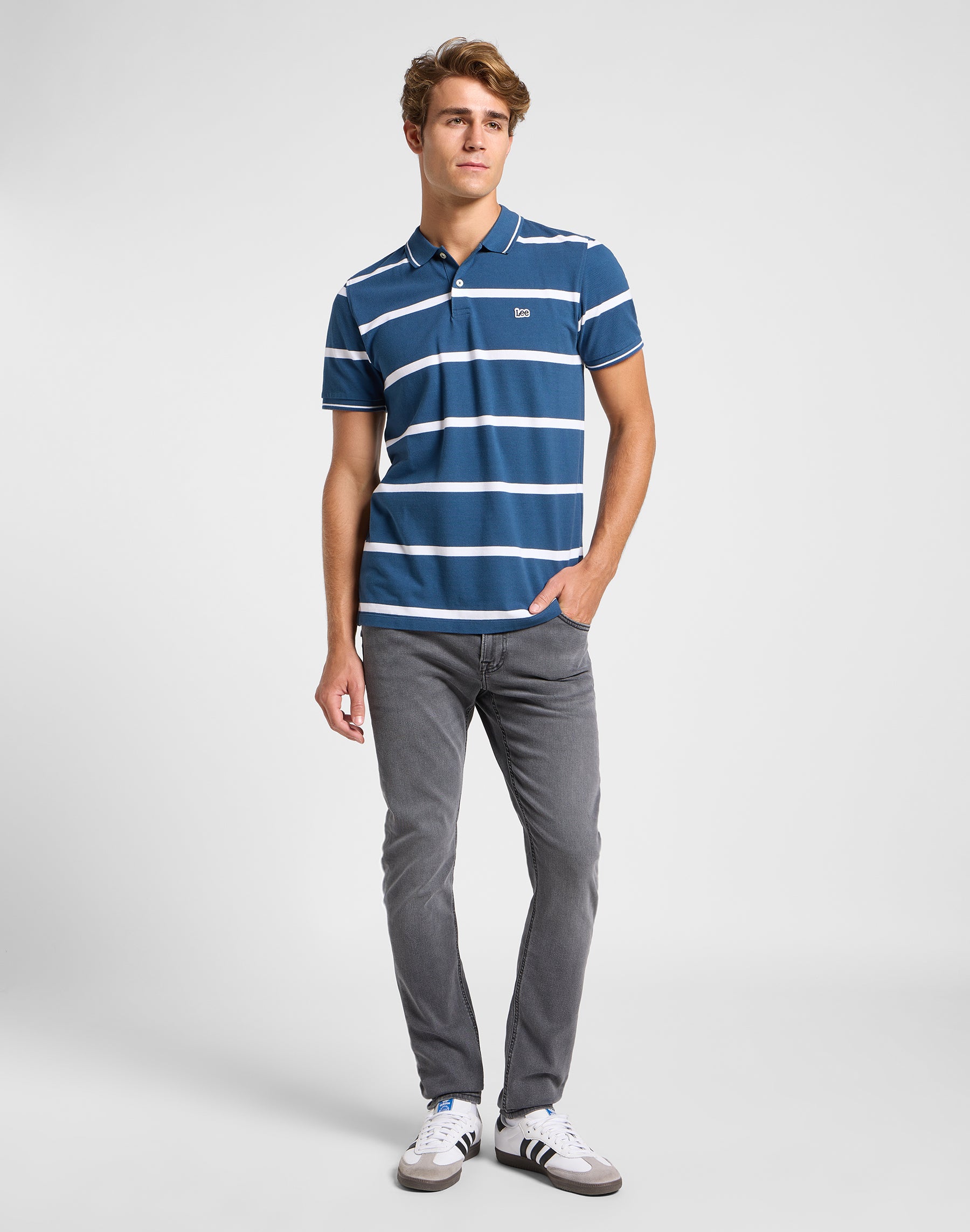 Polo in piqué in Orion Stripe T-shirt Lee