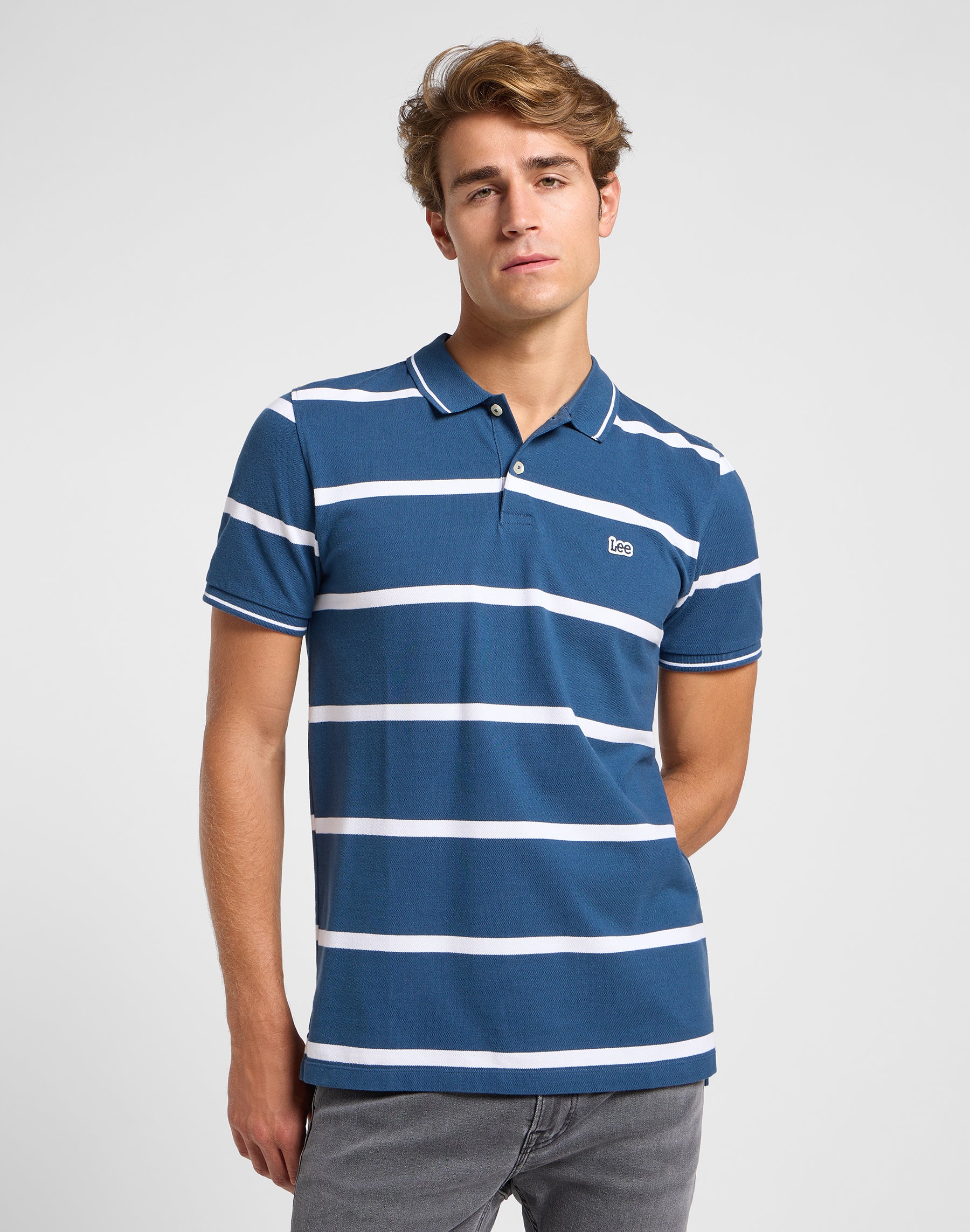 Polo in piqué in Orion Stripe T-shirt Lee