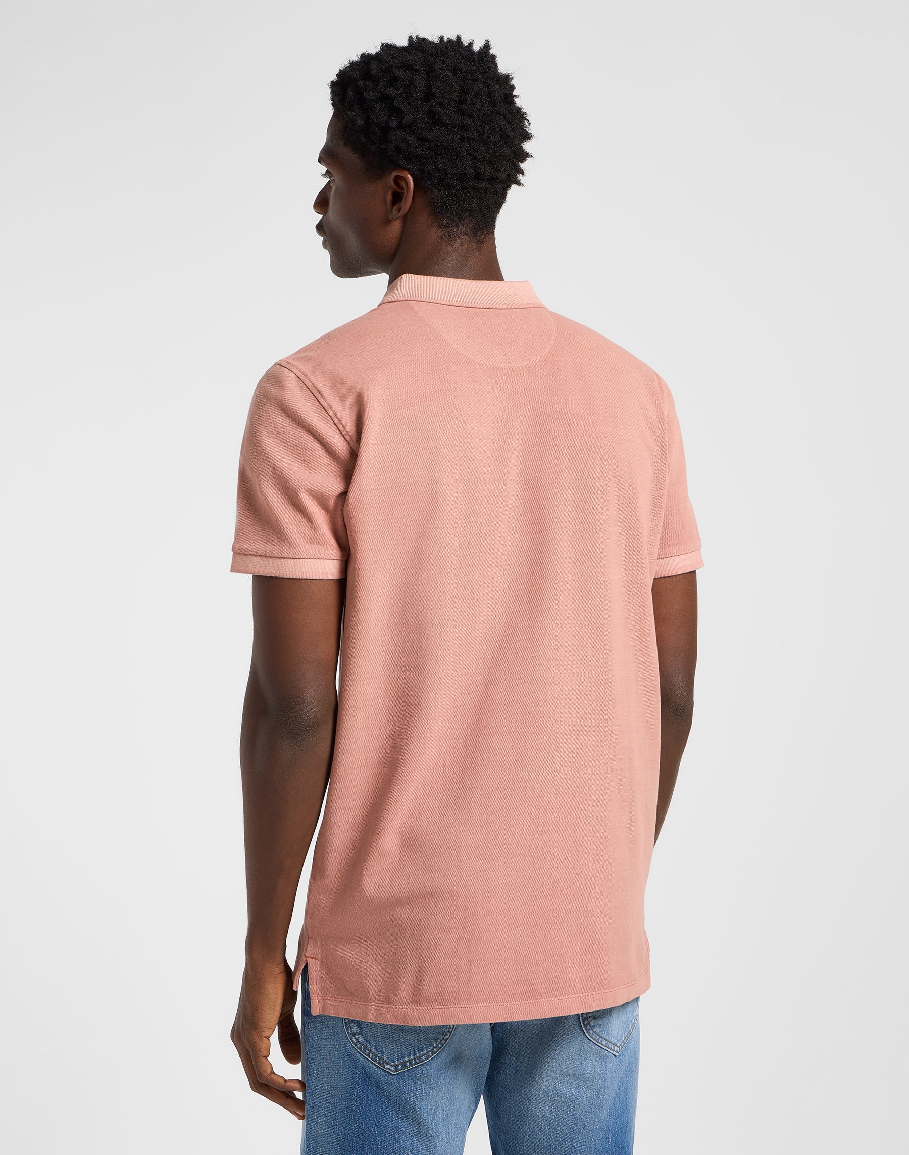 Polo tinta in capo in color seppia T-Shirt Lee