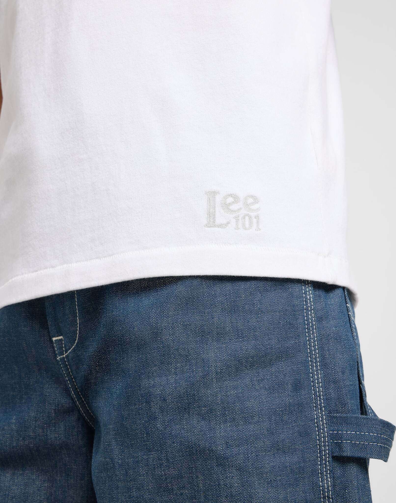 101 Core Tee in bianco brillante Magliette Lee