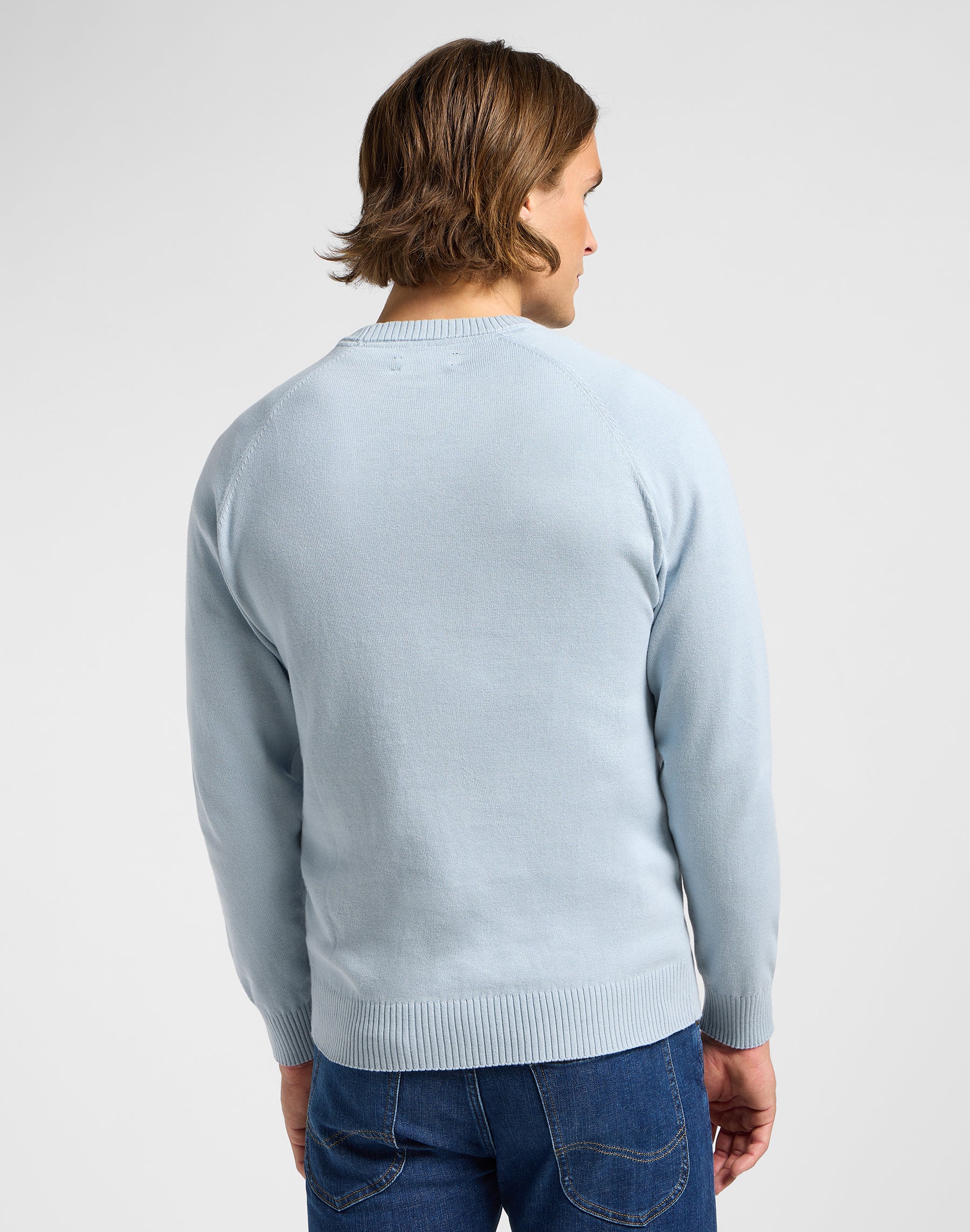 Maglione raglan Clean in grigio cemento Maglioni Lee