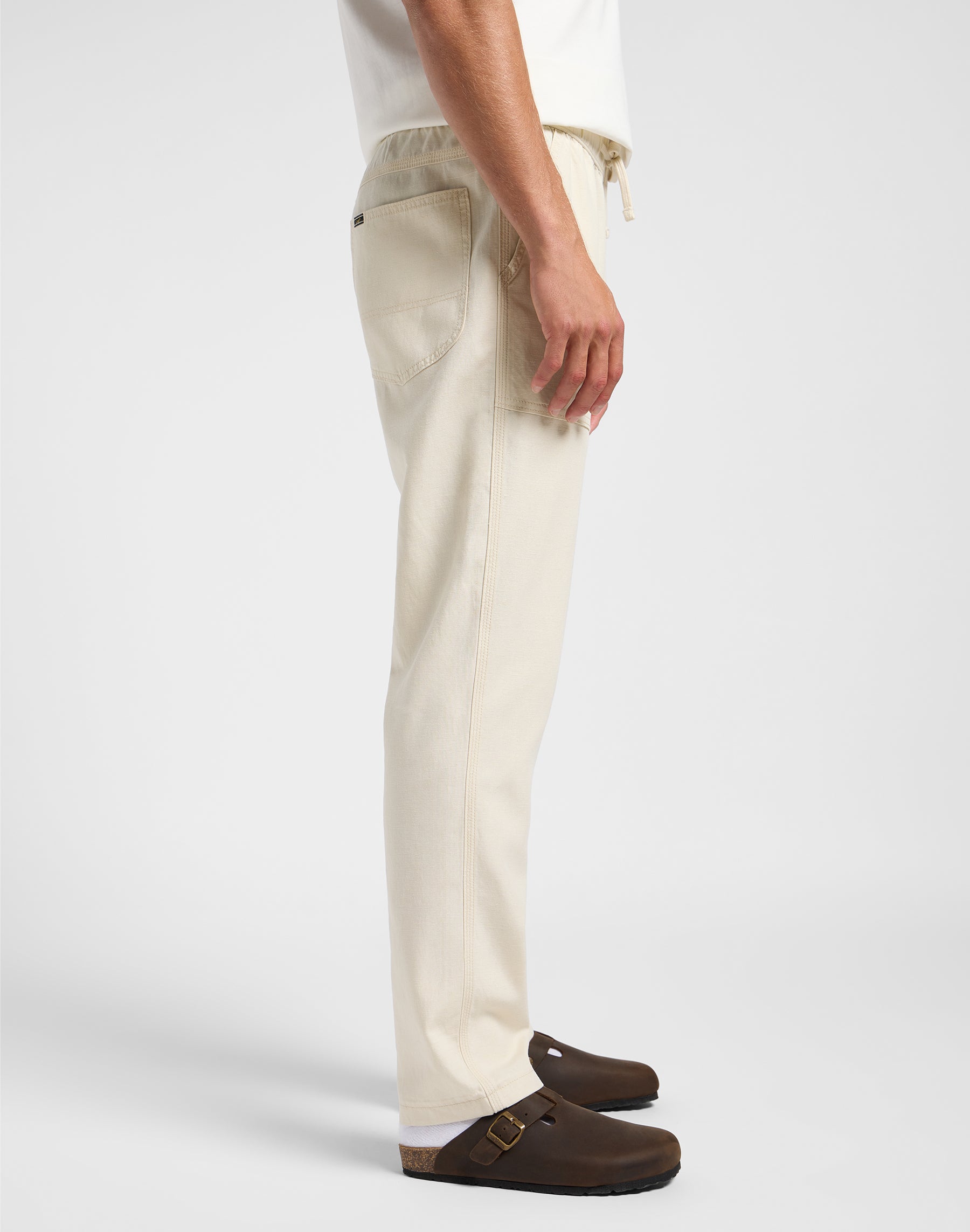 Pantaloni Utility con coulisse in soia Lee