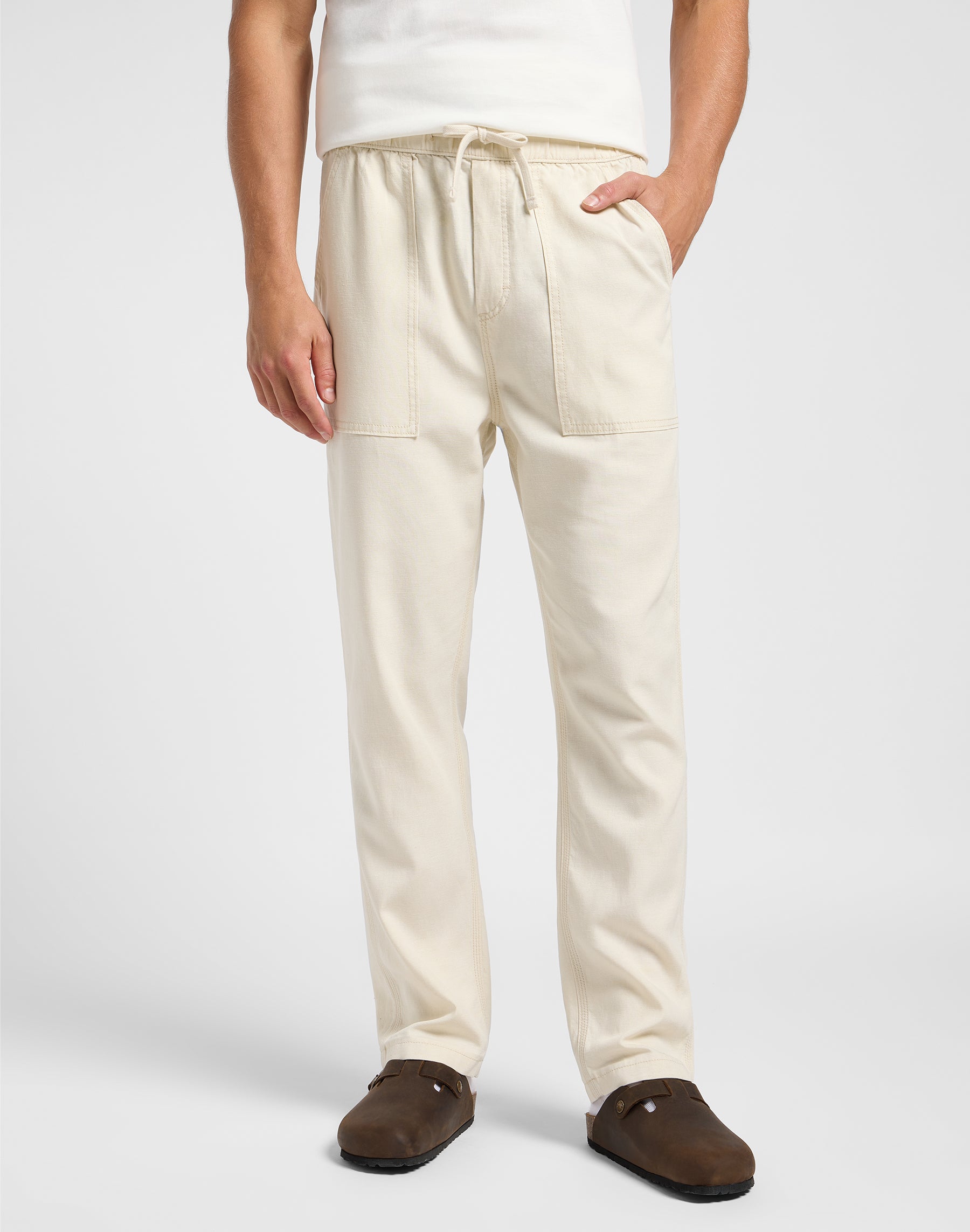 Pantaloni Utility con coulisse in soia Lee