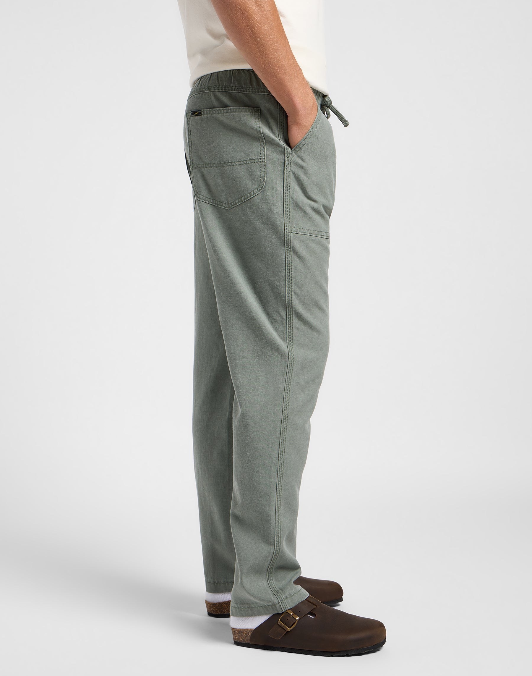 Pantalone con coulisse Utility in Olive Grove Pantaloni Lee