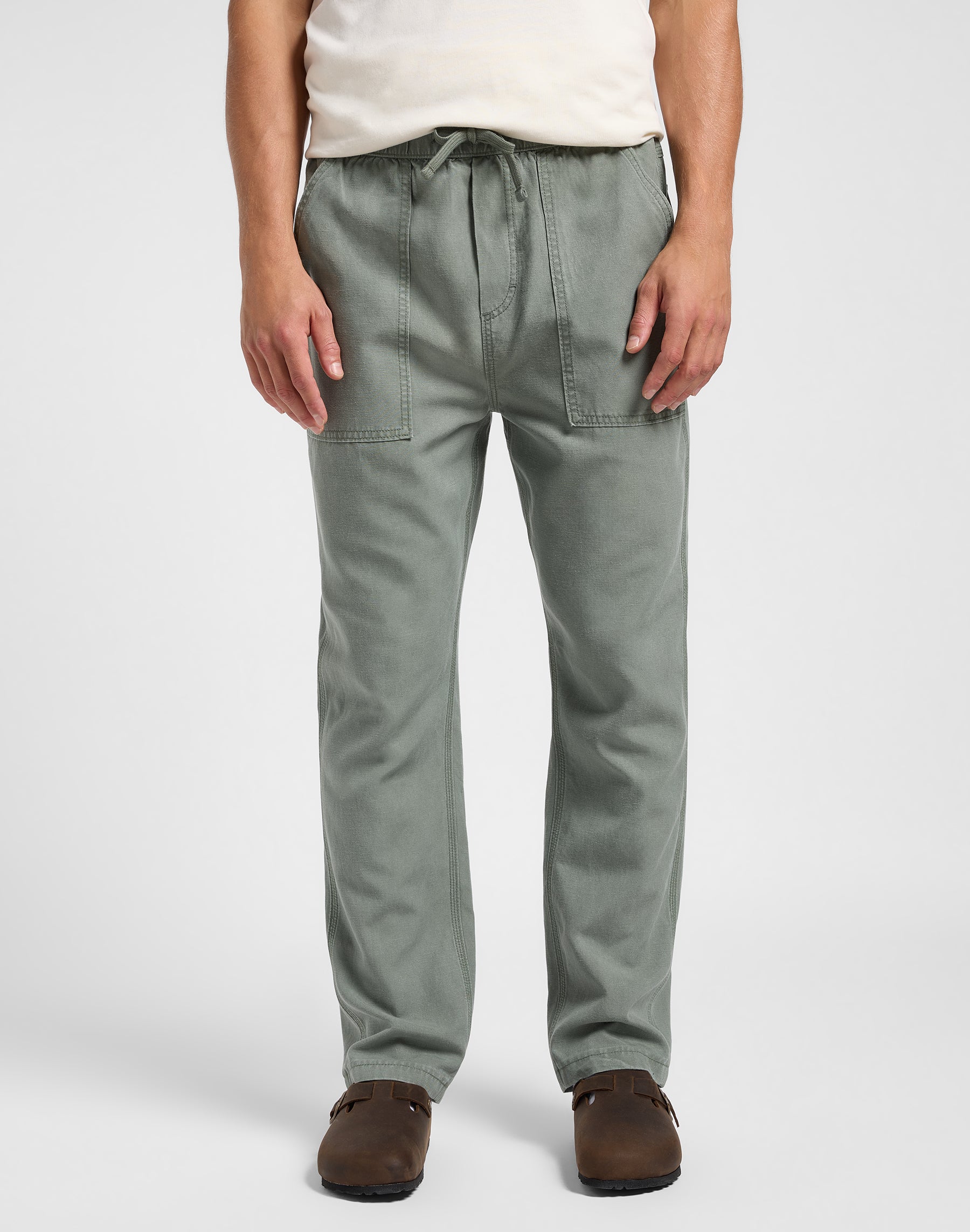 Pantalone con coulisse Utility in Olive Grove Pantaloni Lee