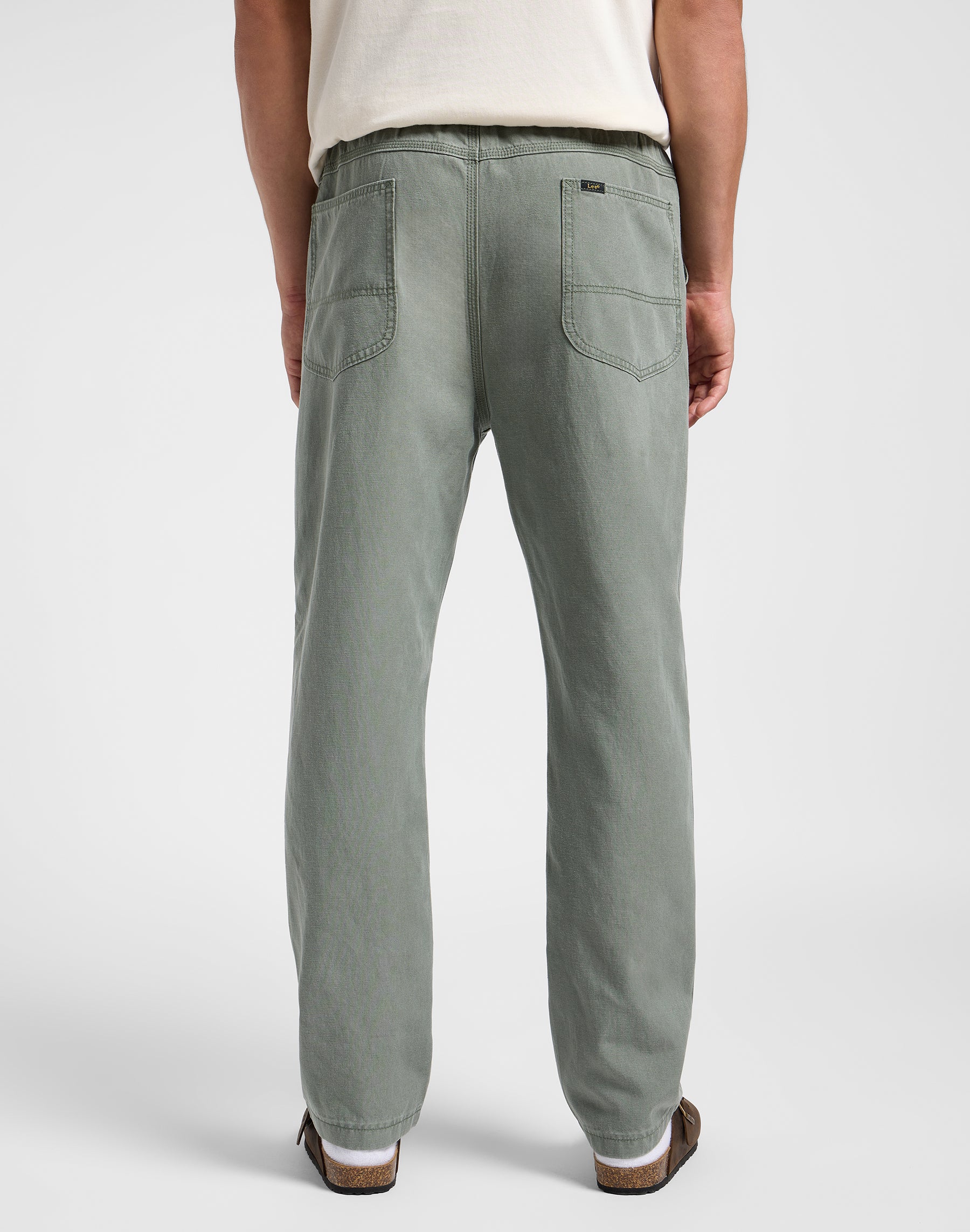 Pantalone con coulisse Utility in Olive Grove Pantaloni Lee