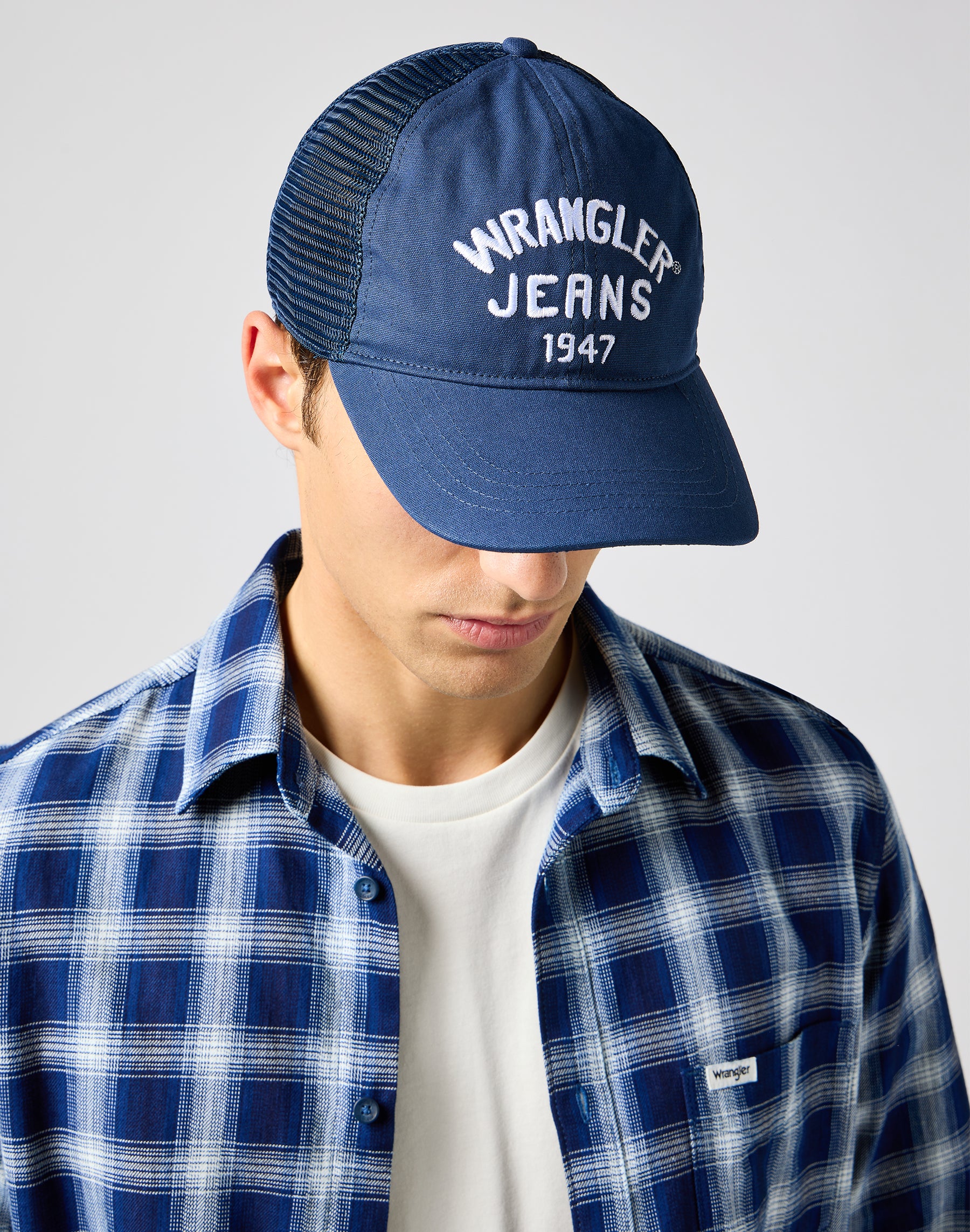 Cappello da camionista in cappelli blu scuro Wrangler