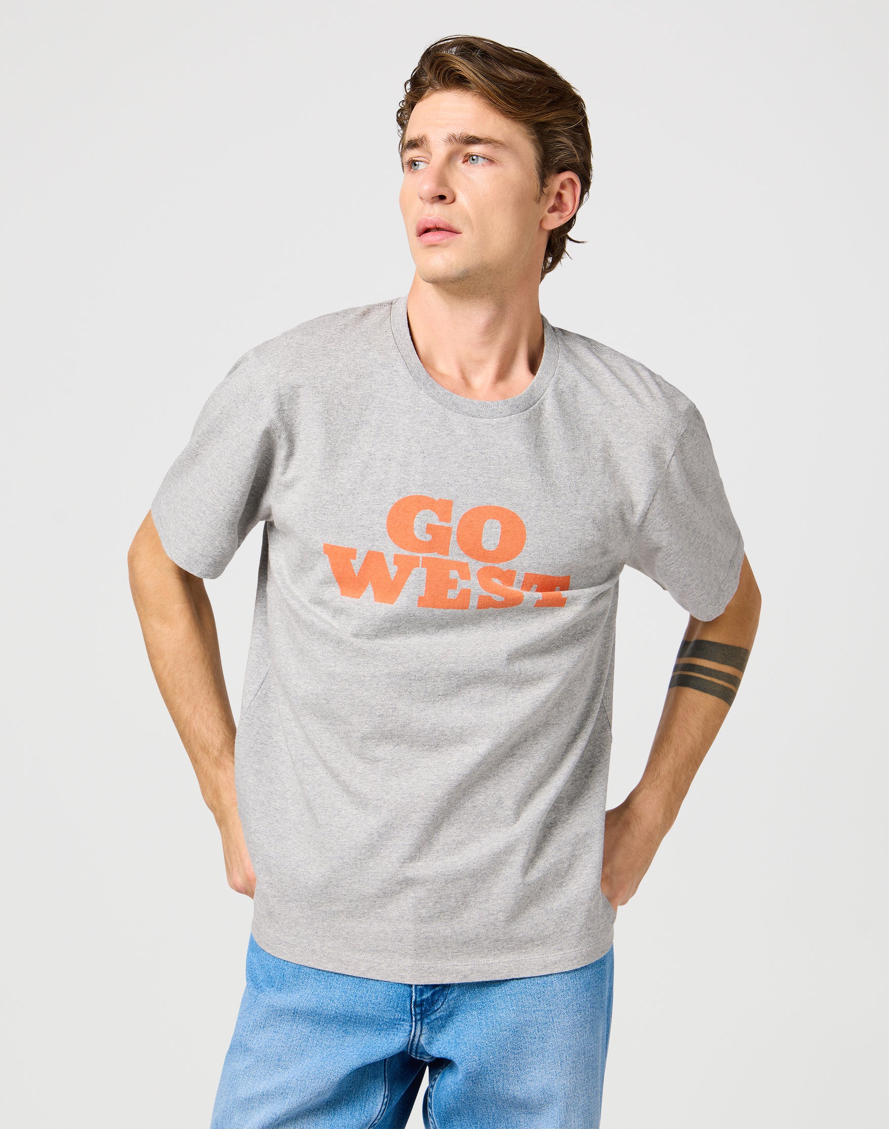 Maglietta grafica in grigio medio Mel T-Shirts Wrangler