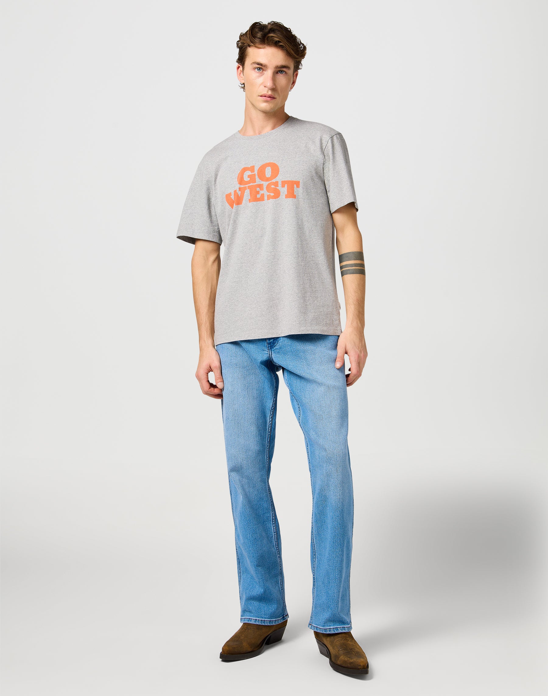 Maglietta grafica in grigio medio Mel T-Shirts Wrangler