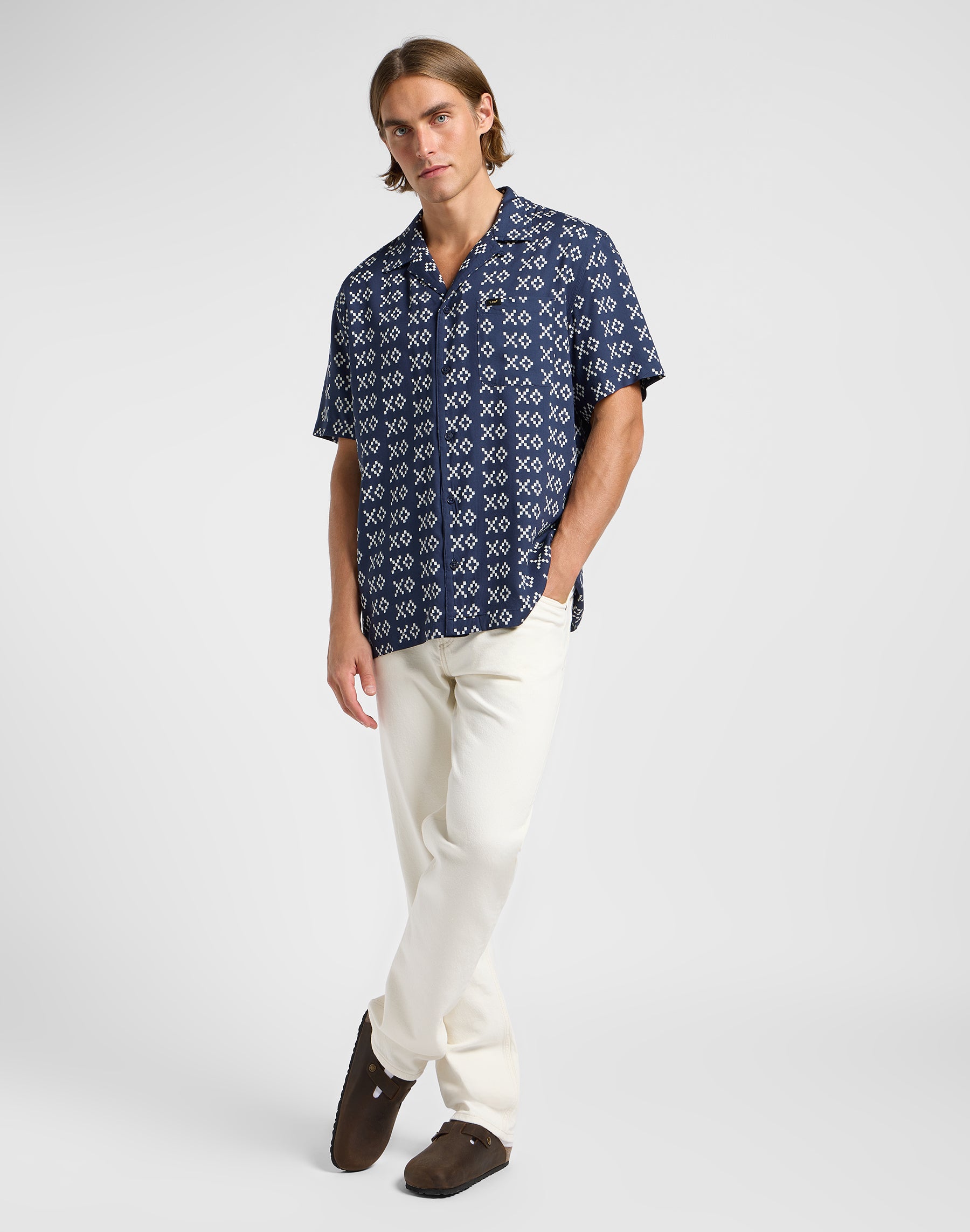 Camicia Resort in rivetto Ecru Camicie Lee