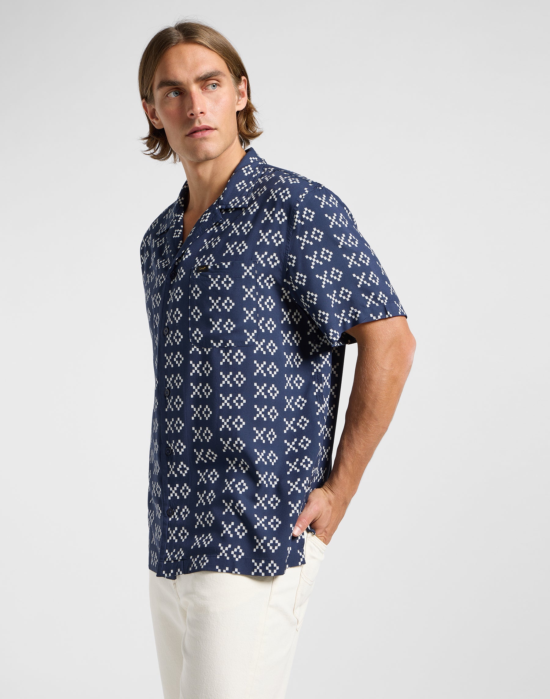 Camicia Resort in rivetto Ecru Camicie Lee