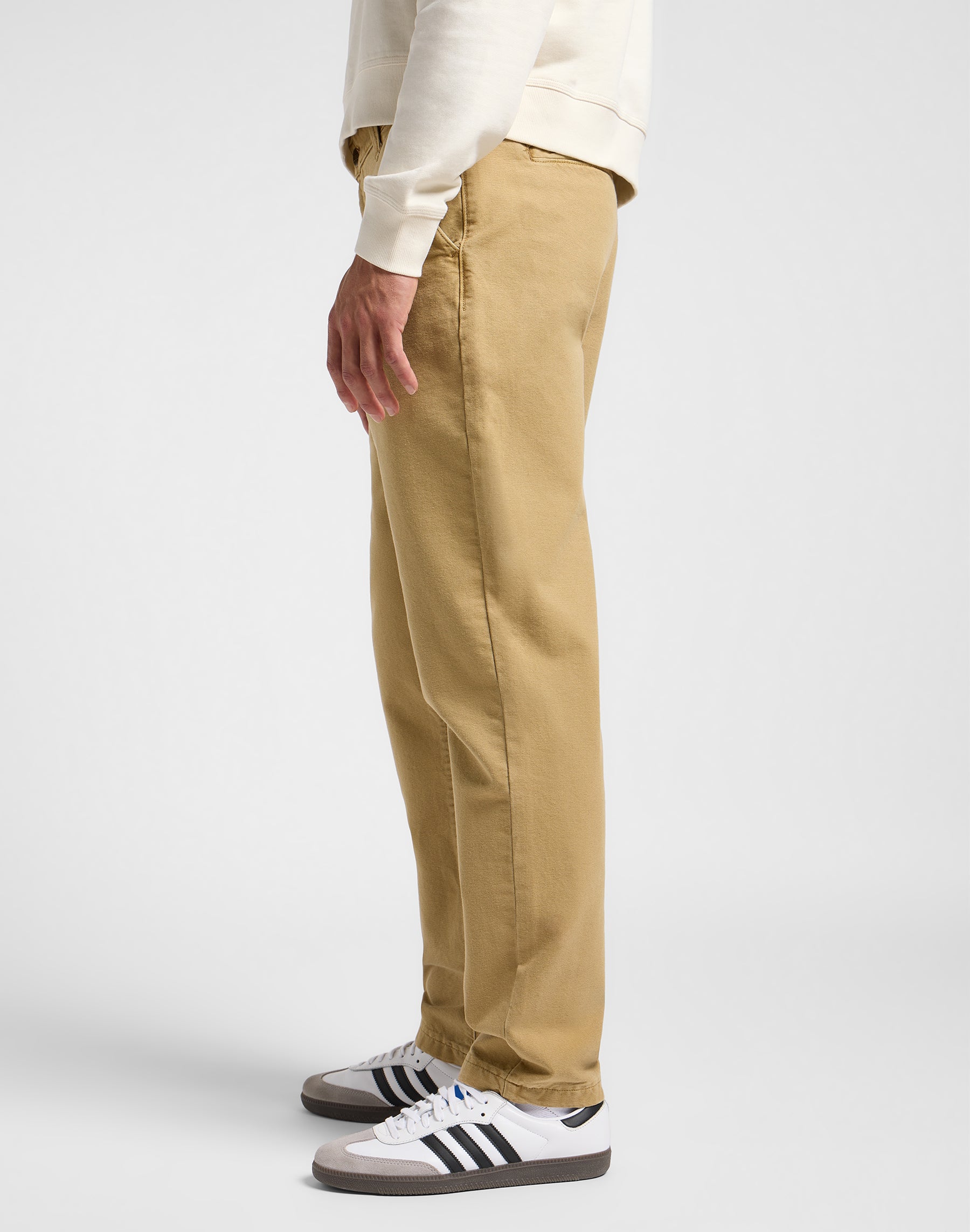 Chino da lavoro rilassato in pantaloni Oscar Khaki Lee