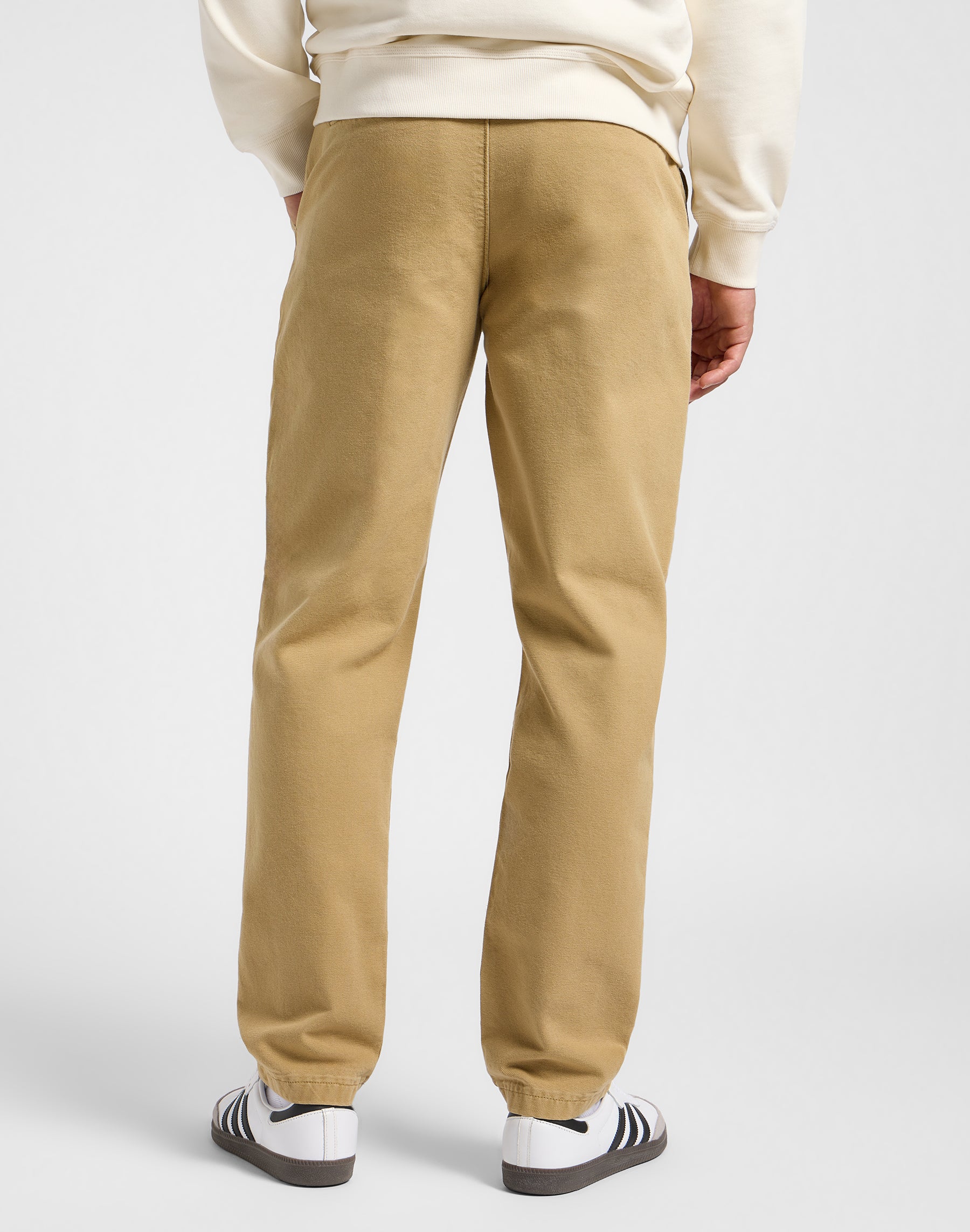 Chino da lavoro rilassato in pantaloni Oscar Khaki Lee