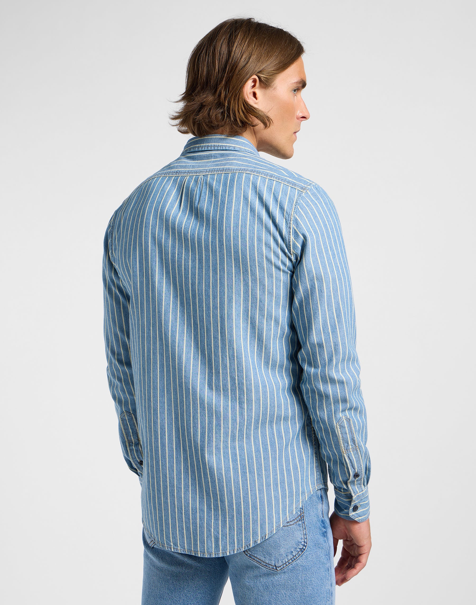 Camicia Leesure in Dobby Indigo Camicie Lee