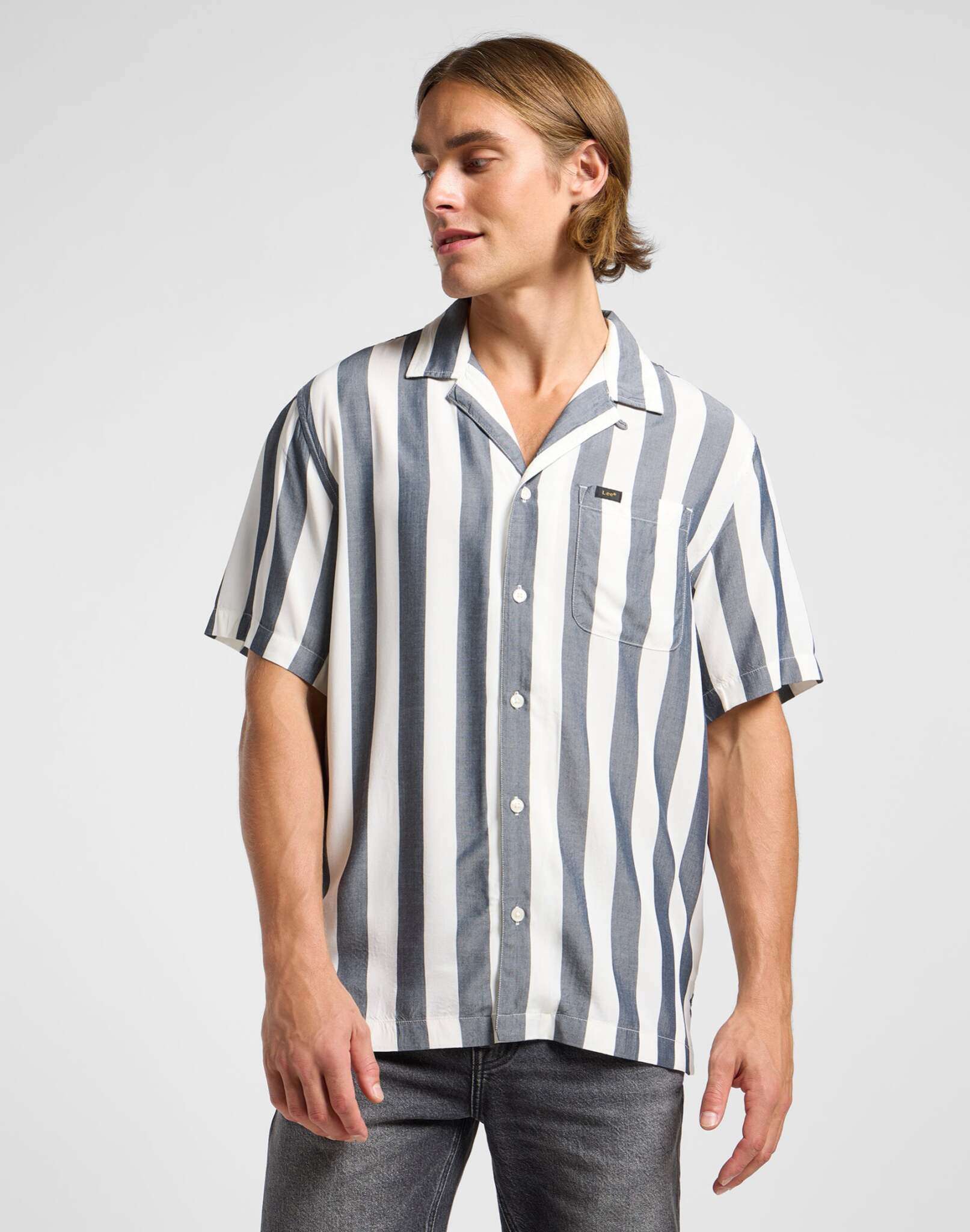 Camicia Resort in rivetto Navy Camicie Lee