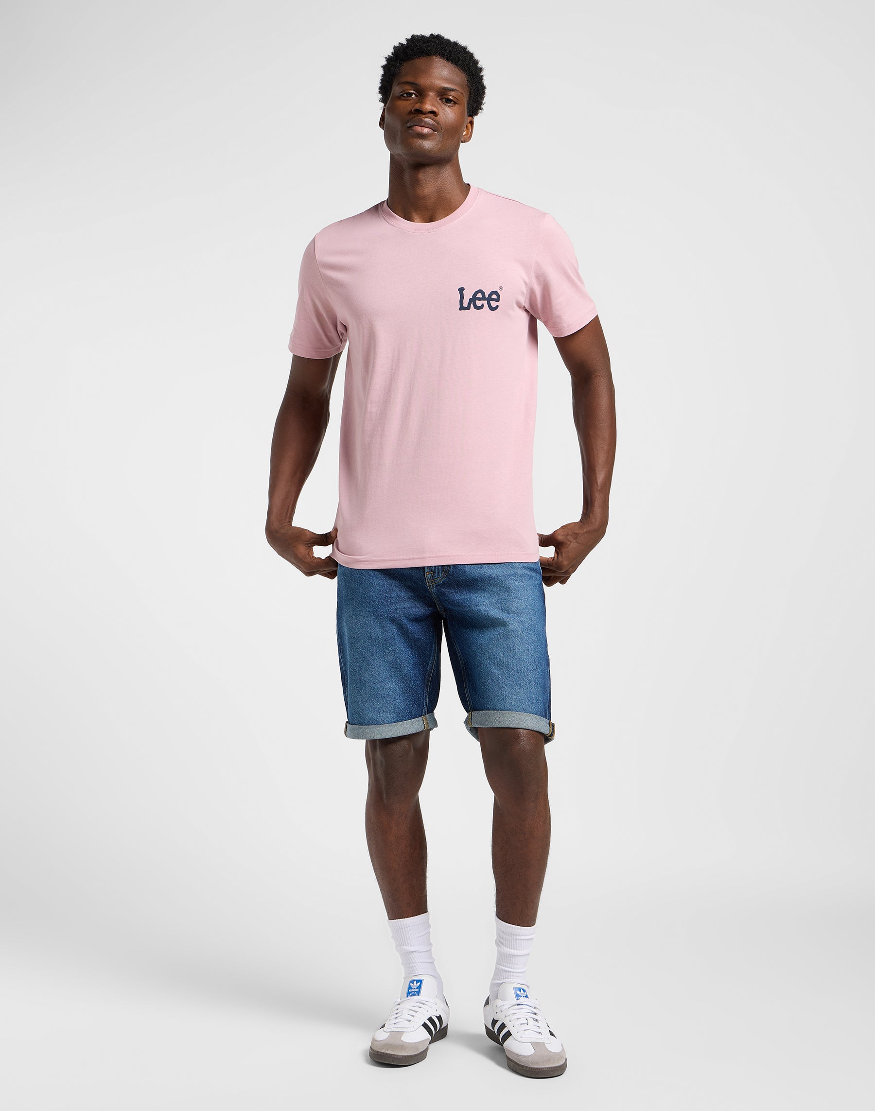 T-shirt media Wobbly Lee in morbido color malva T-Shirt Lee