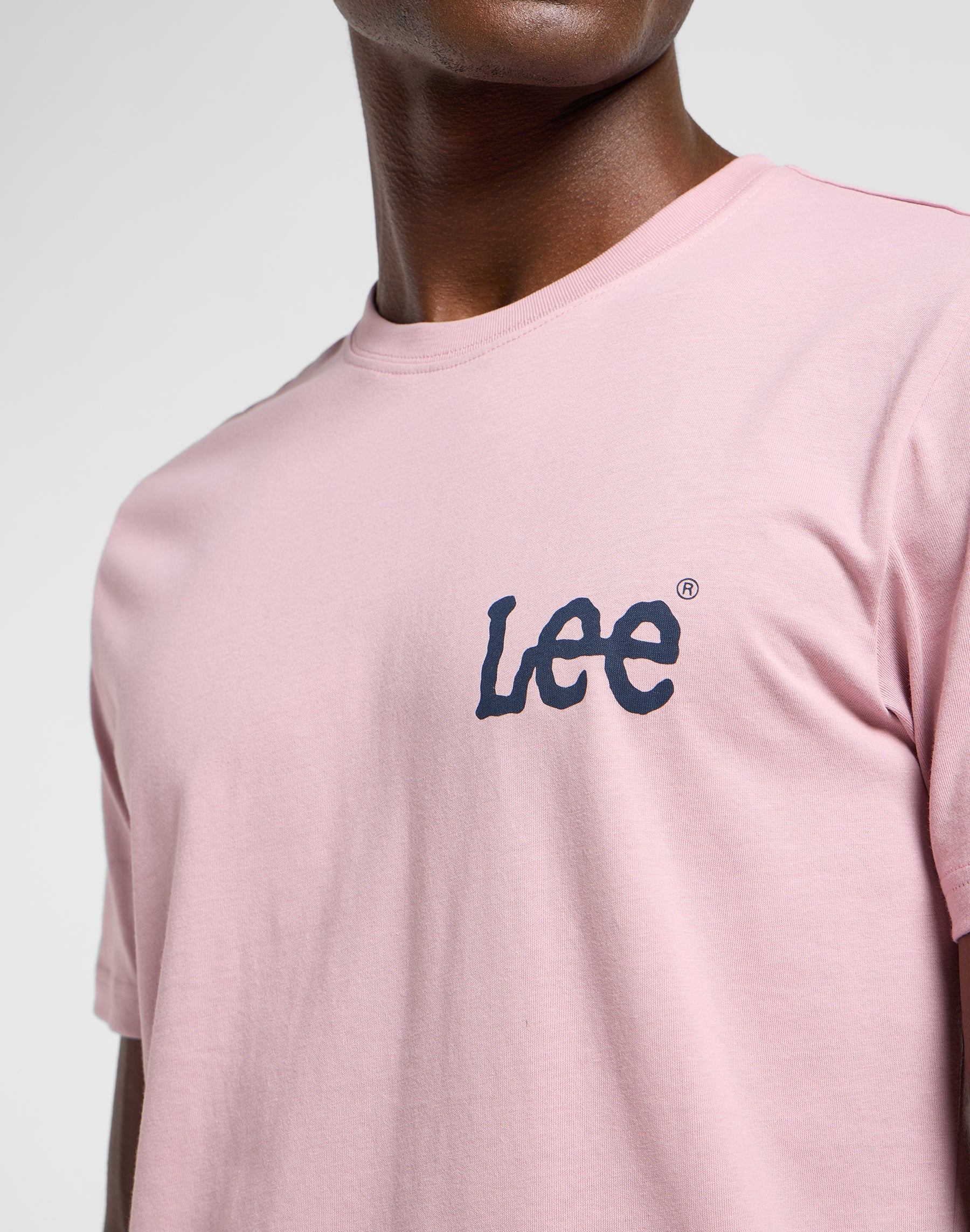 T-shirt media Wobbly Lee in morbido color malva T-Shirt Lee