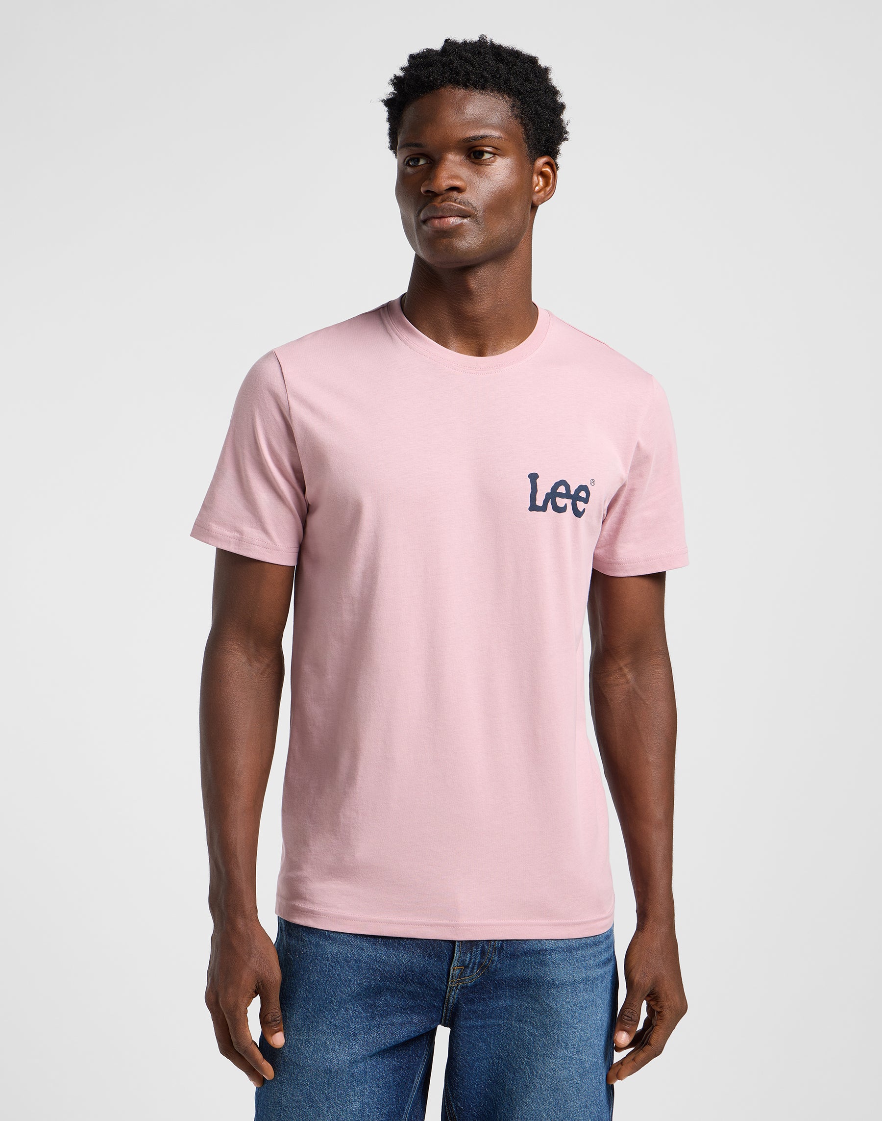 T-shirt media Wobbly Lee in morbido color malva T-Shirt Lee