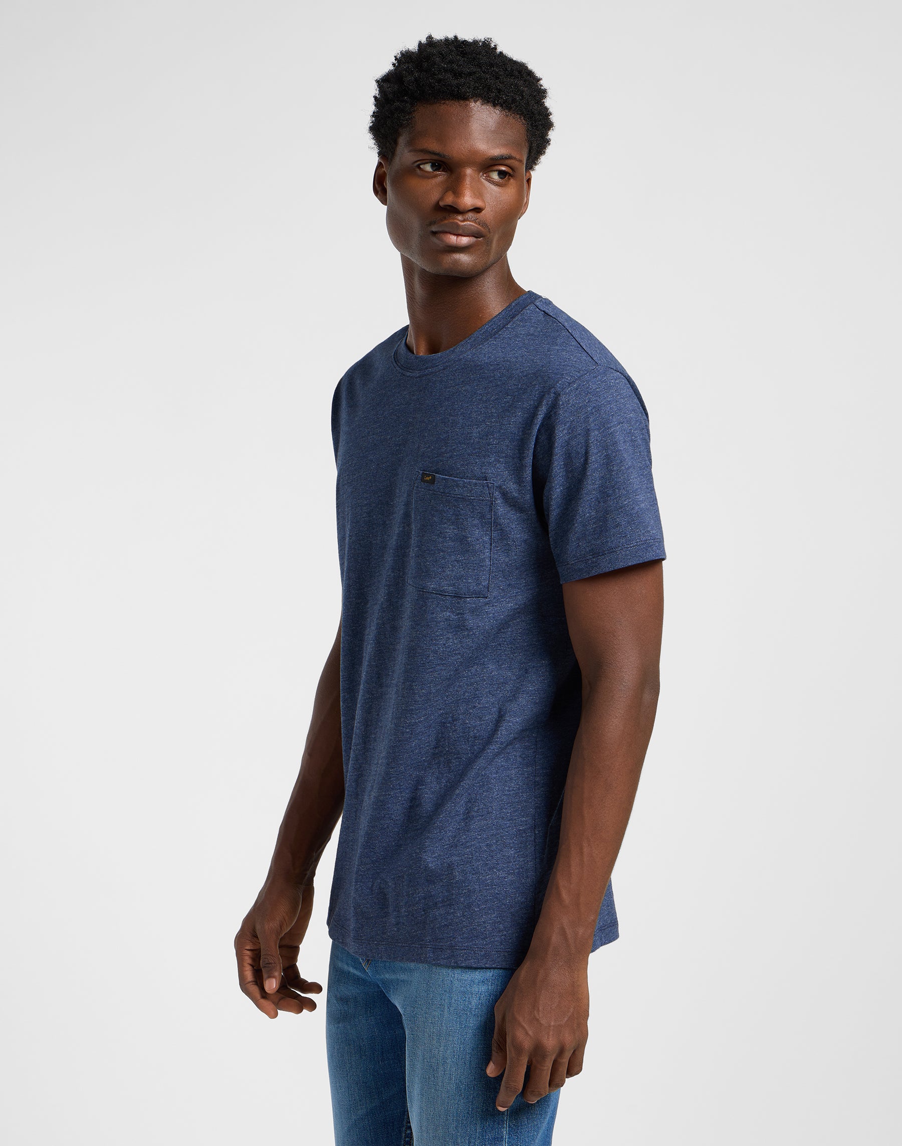 T-shirt Ultimate Pocket Tee in blu scuro Mele T-Shirts Lee