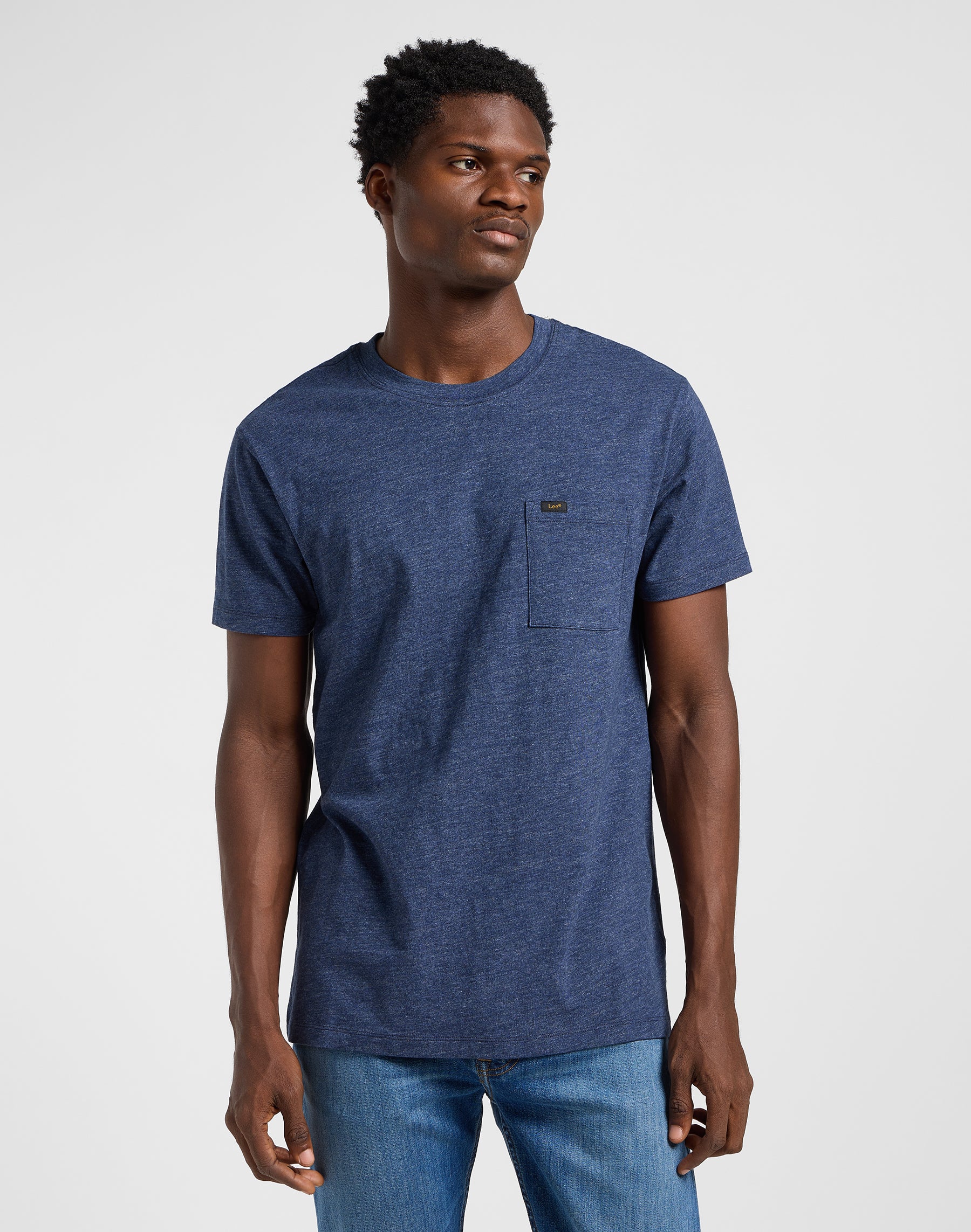 T-shirt Ultimate Pocket Tee in blu scuro Mele T-Shirts Lee