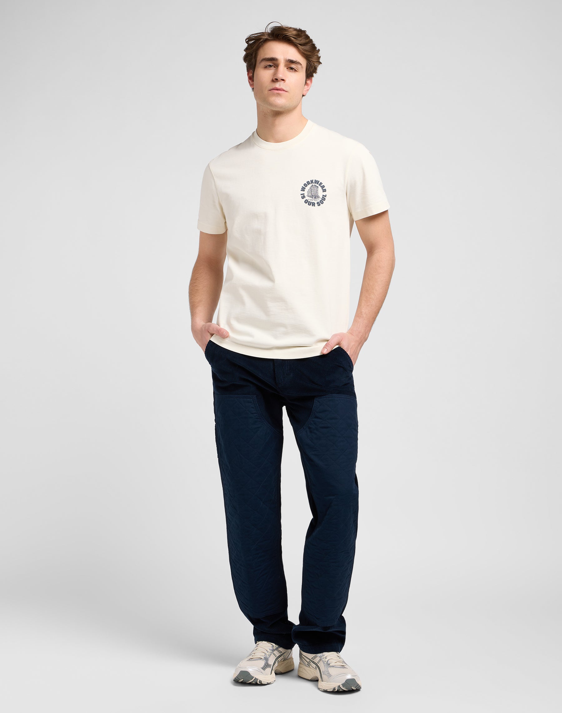 Maglietta grafica Ww in ecru T-Shirt Lee