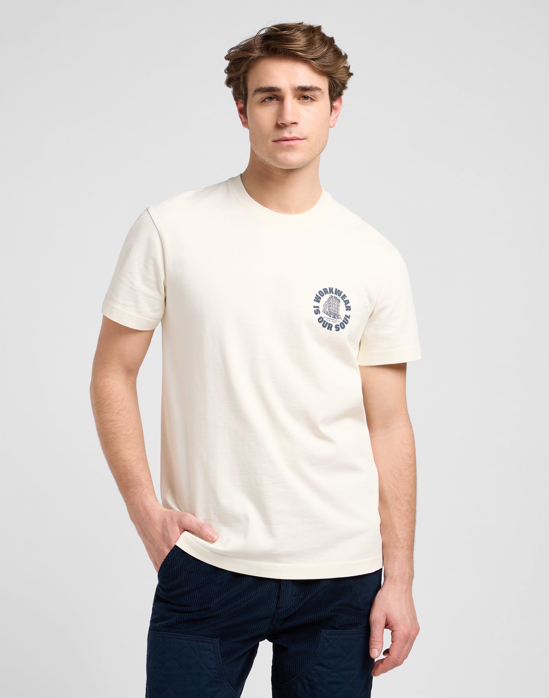 Maglietta grafica Ww in ecru T-Shirt Lee