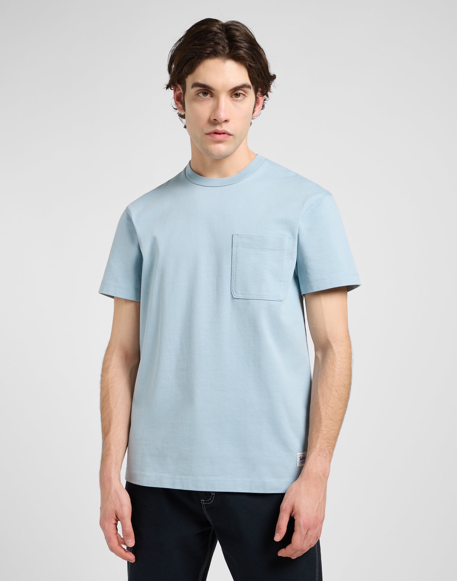 Maglietta Ww Pckt in Jet Stream Blue T-Shirt Lee