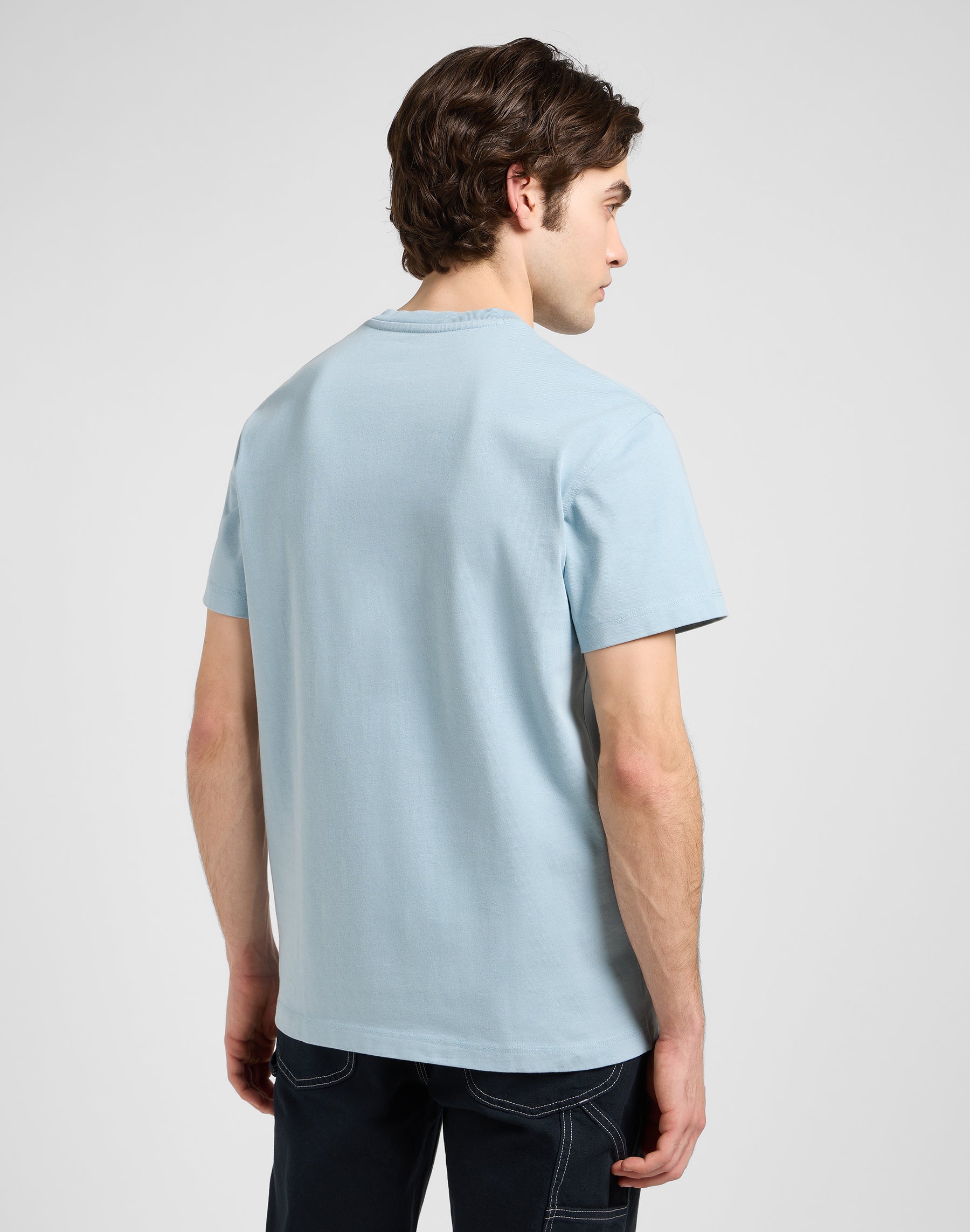Maglietta Ww Pckt in Jet Stream Blue T-Shirt Lee