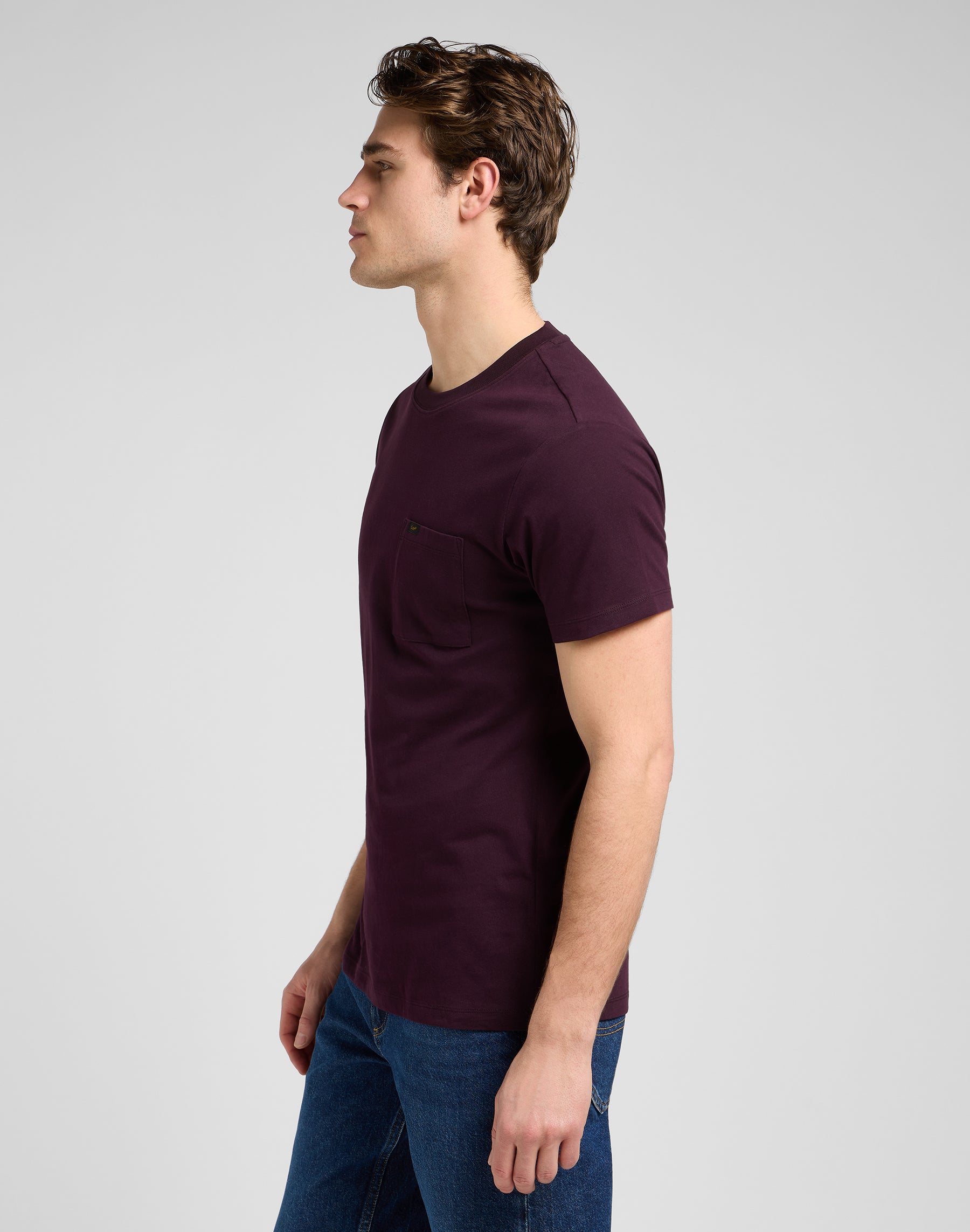T-shirt Ultimate Pocket Tee in Deep Wine T-Shirt Lee