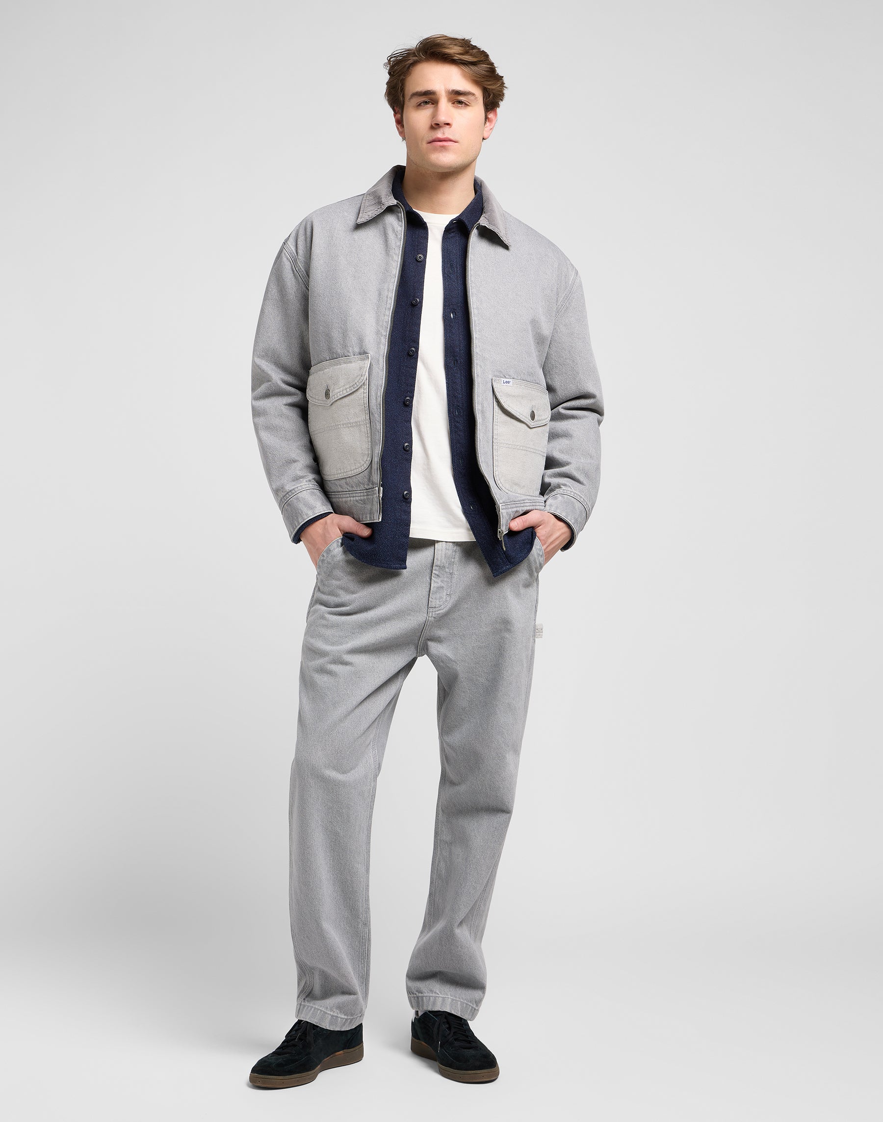 Giacca 91U Utility in grigio Gemini Giacche Lee