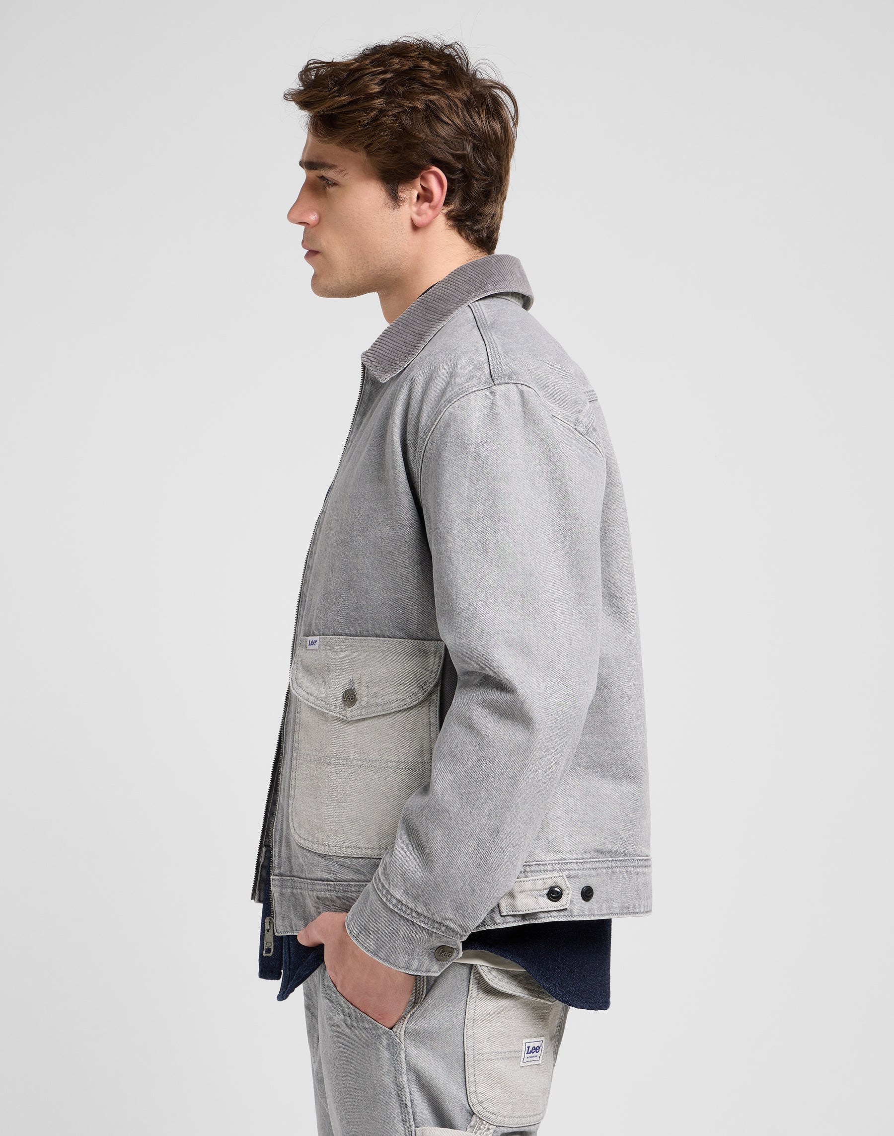 Giacca 91U Utility in grigio Gemini Giacche Lee