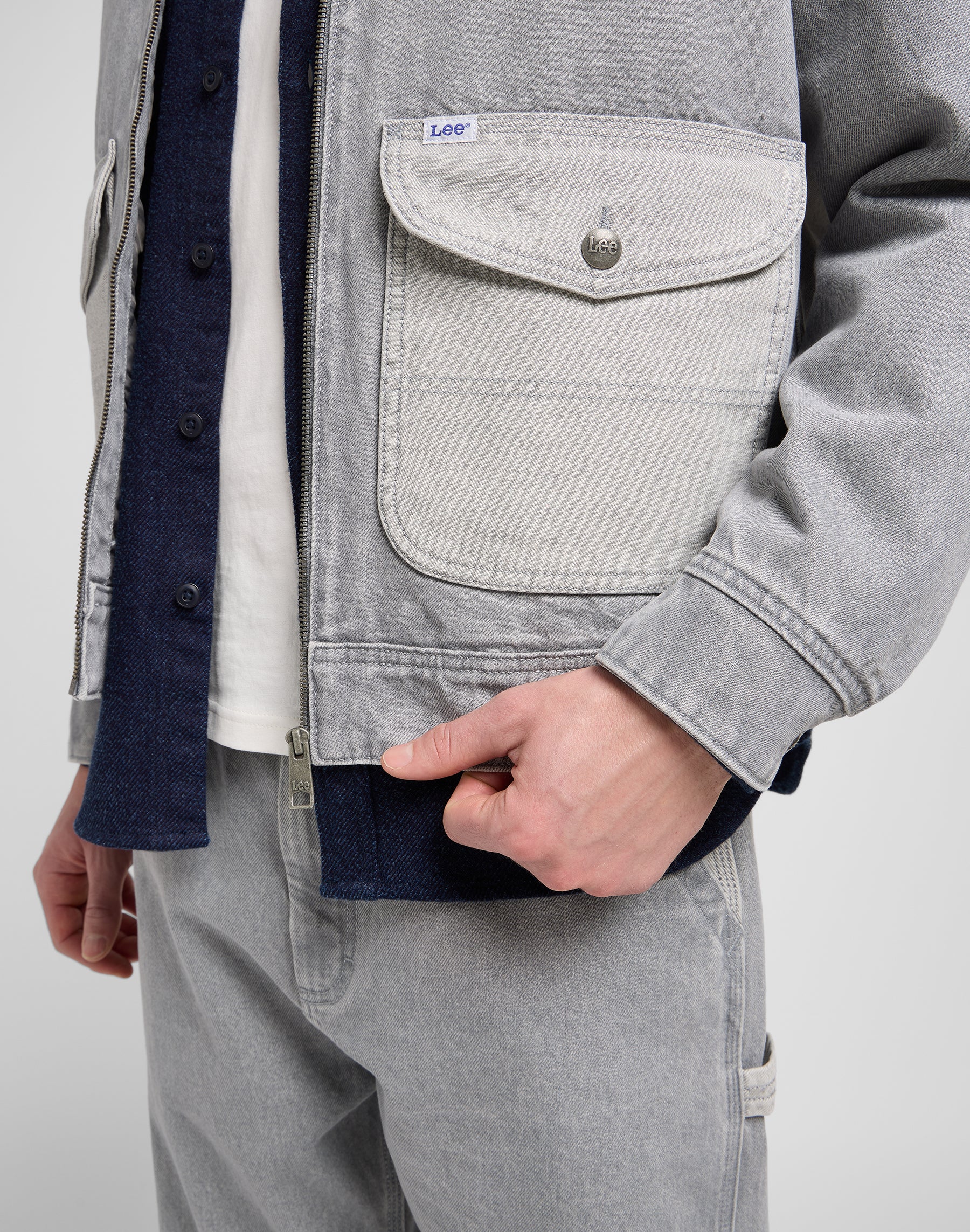 Giacca 91U Utility in grigio Gemini Giacche Lee