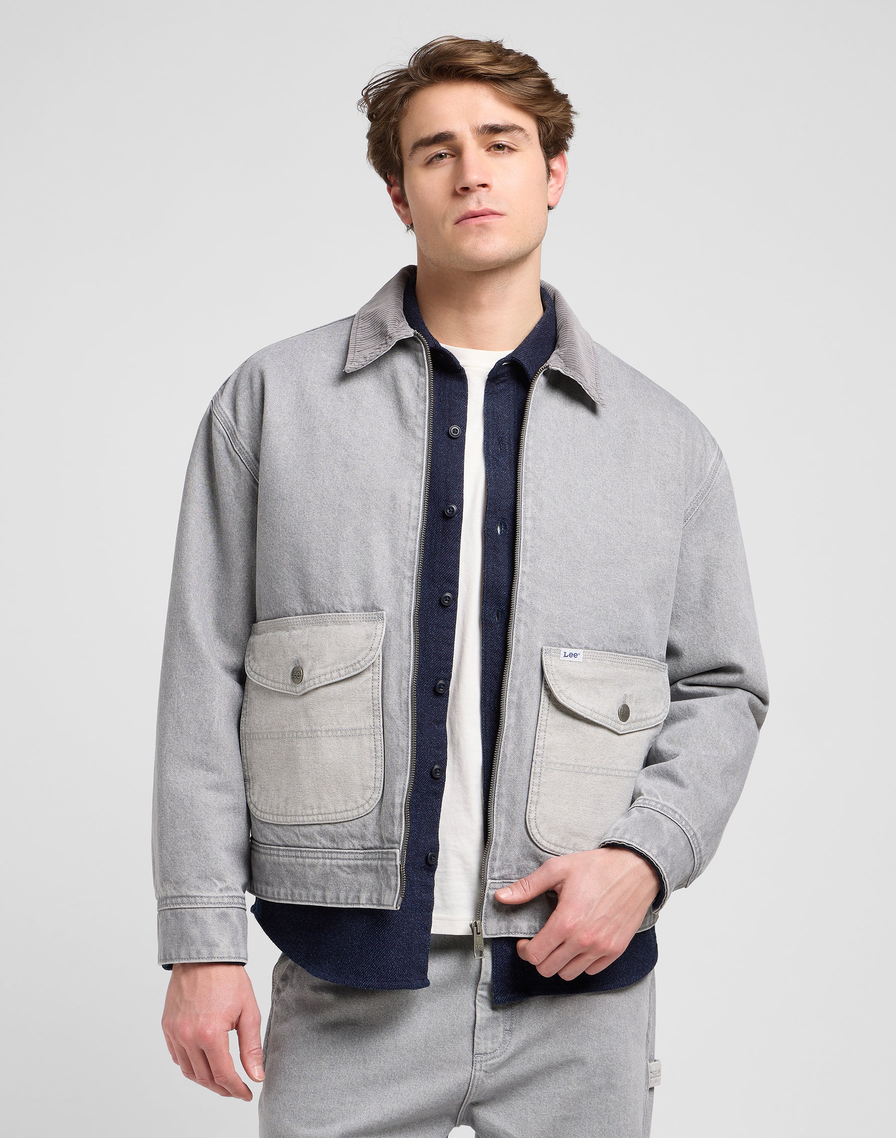 Giacca 91U Utility in grigio Gemini Giacche Lee