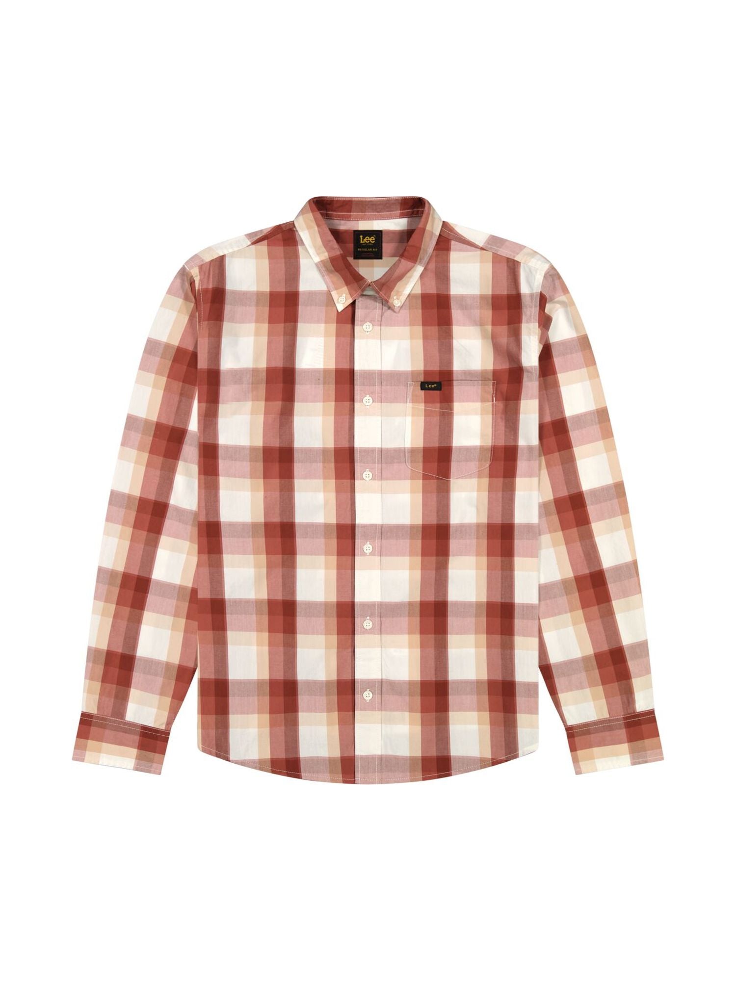 Lee Button Down in Plaid Argilla Rossa