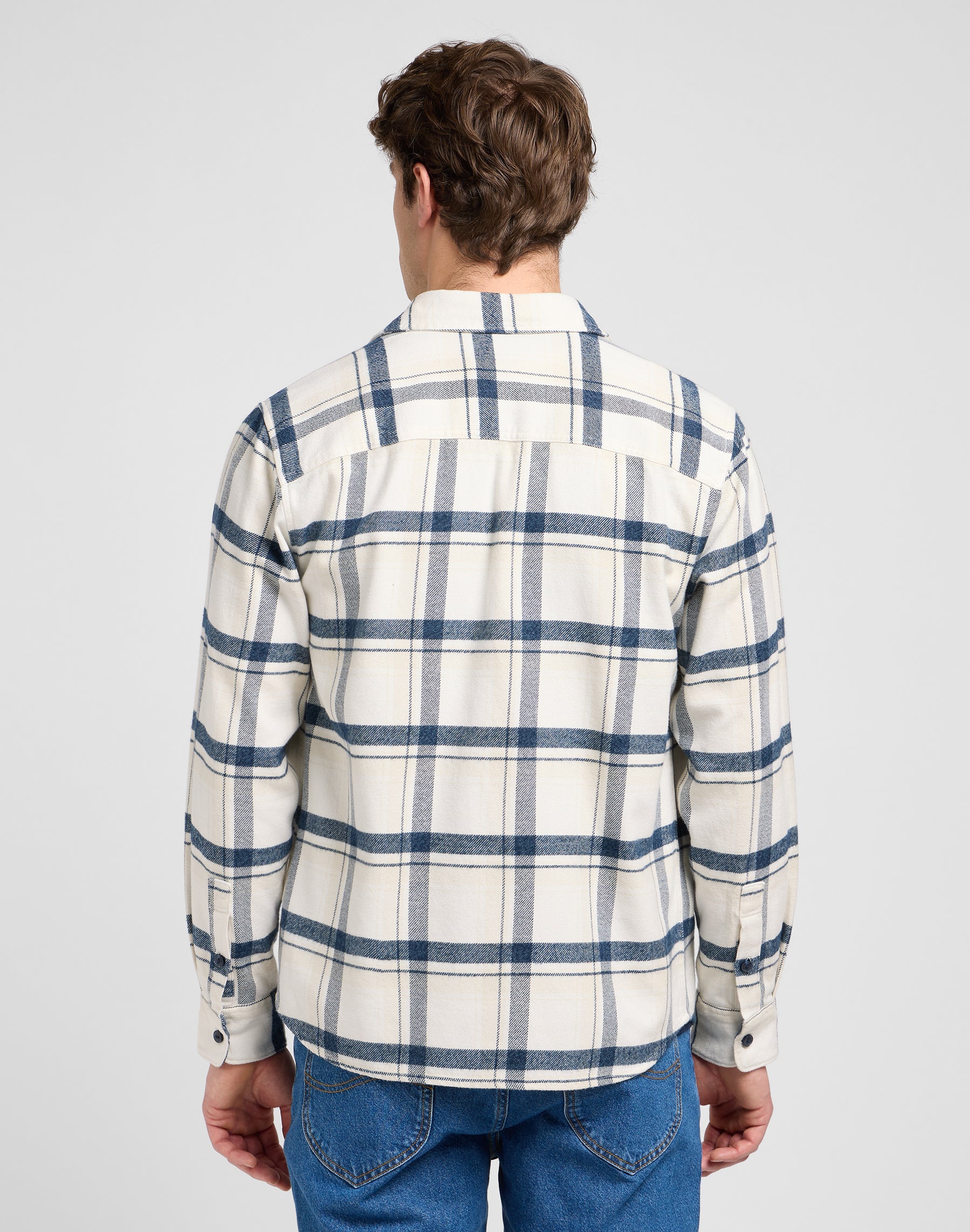 Camicia Mercantile in Plaid Vintage Ecru Jaspe