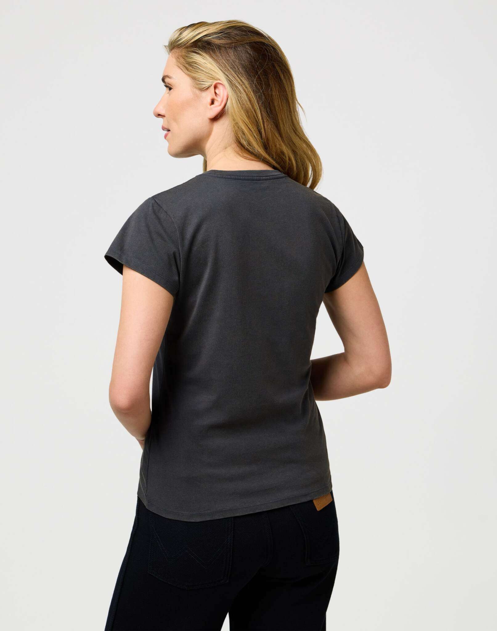 Maglietta Shrunken Band in nero sbiadito Magliette Wrangler