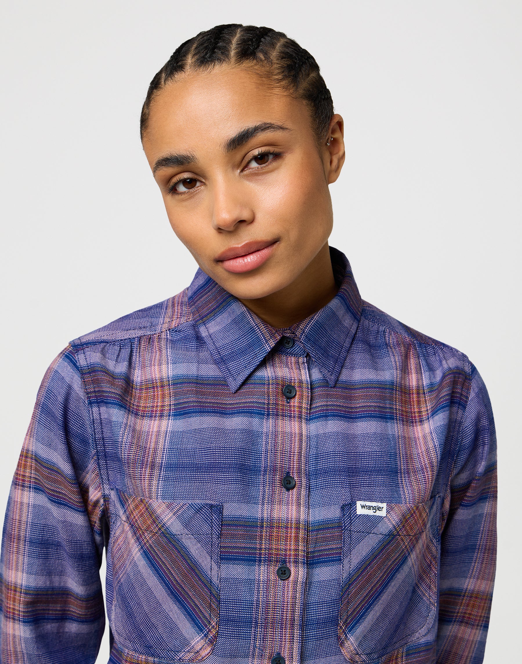 Camicia Western femminile in terra rossa Camicie Wrangler