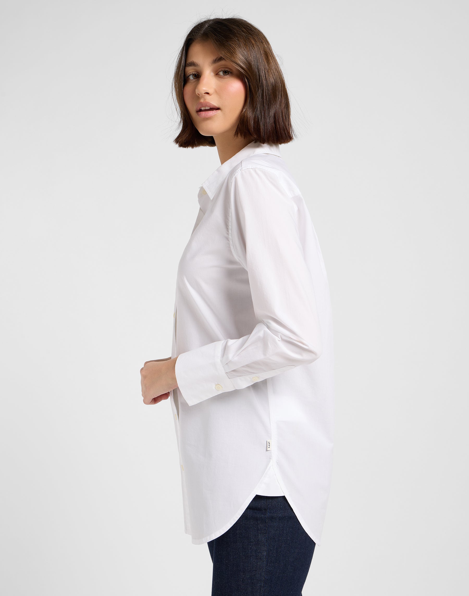 Camicia classica in bianco brillante Camicie Lee
